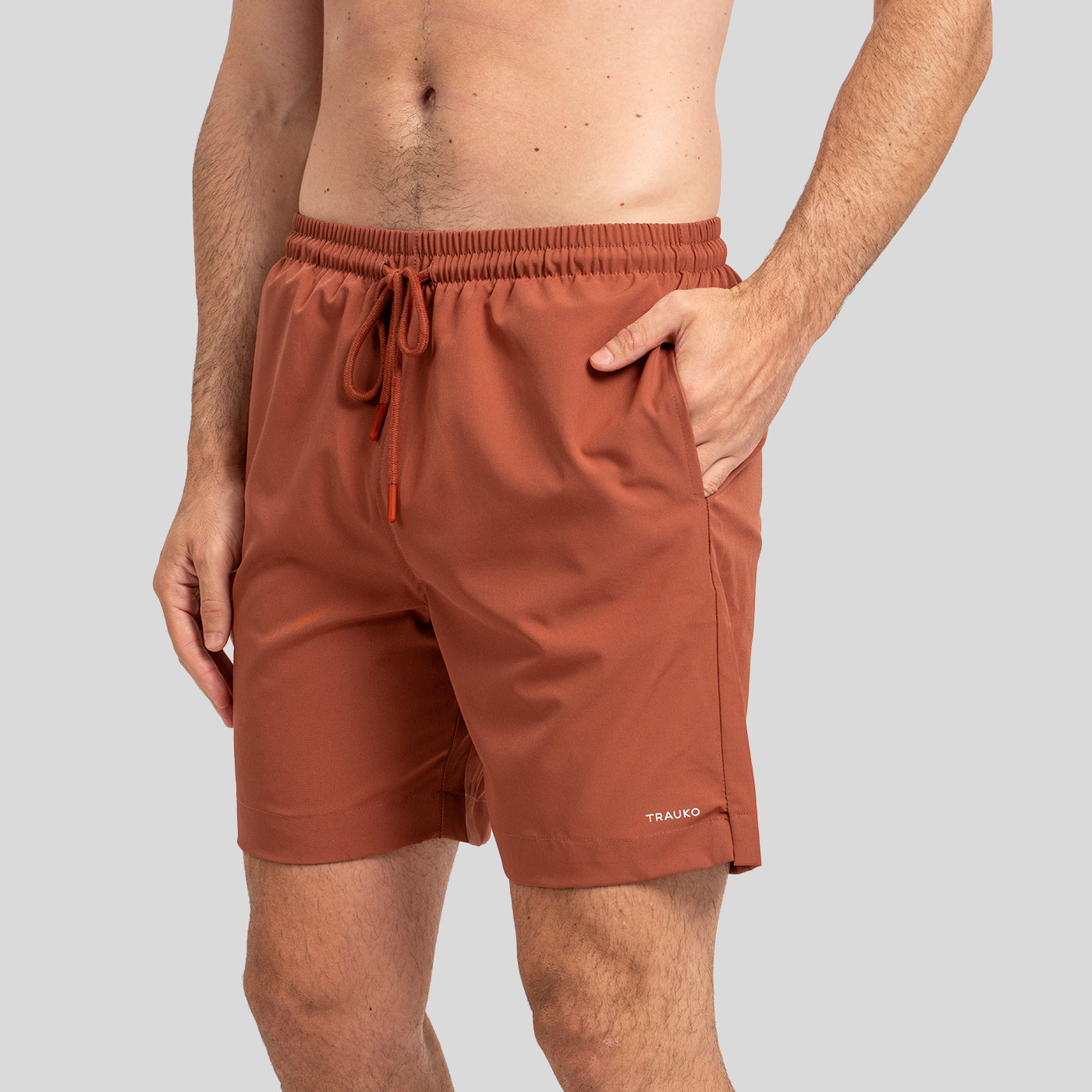 Traje de Baño Liso Terracota