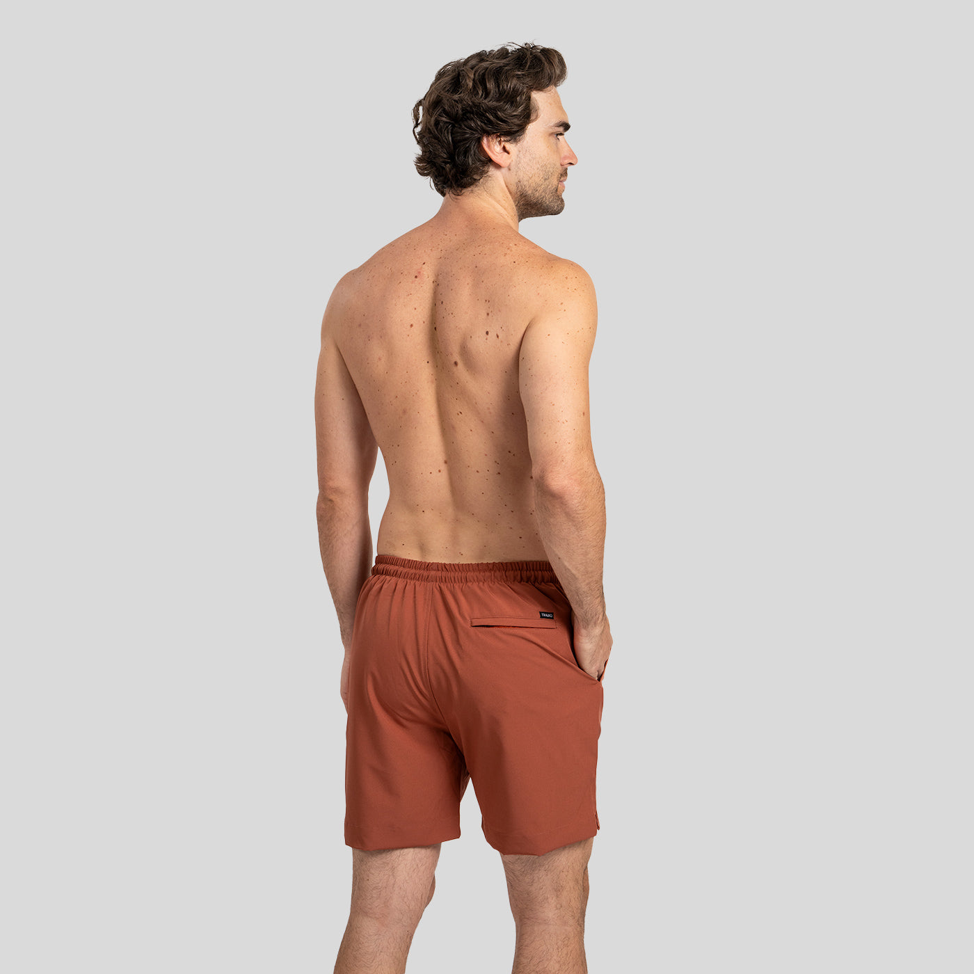 Traje de Baño Liso Terracota