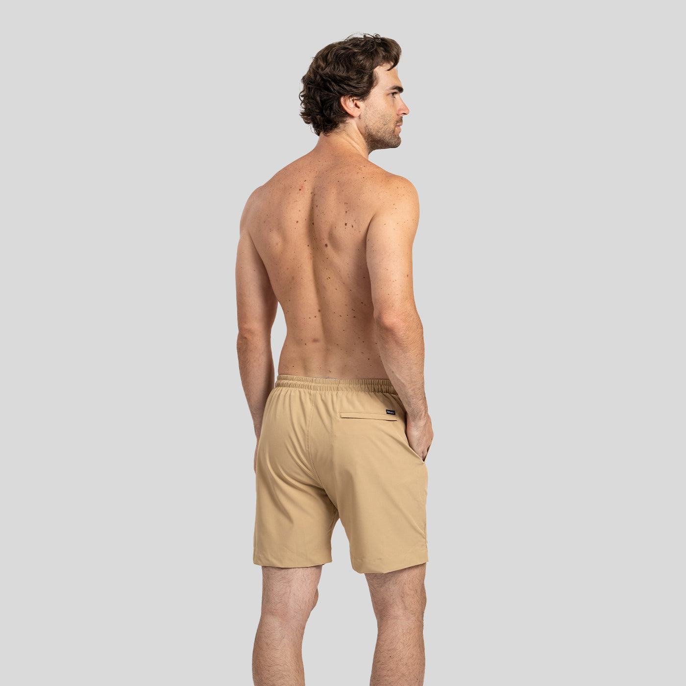 Traje de Baño Liso Beige