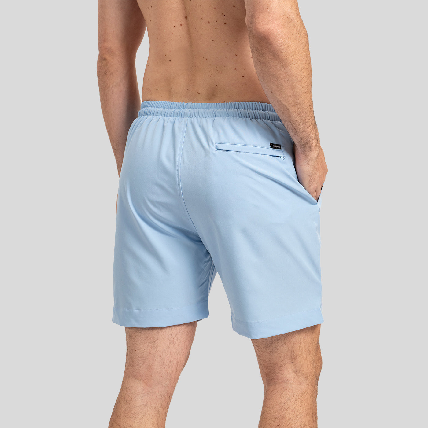 Traje de Baño Liso Celeste