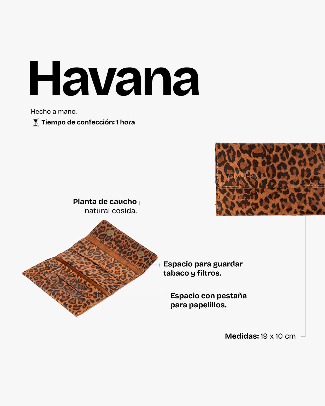 Tabaquera Havana Animal Print - Trauko