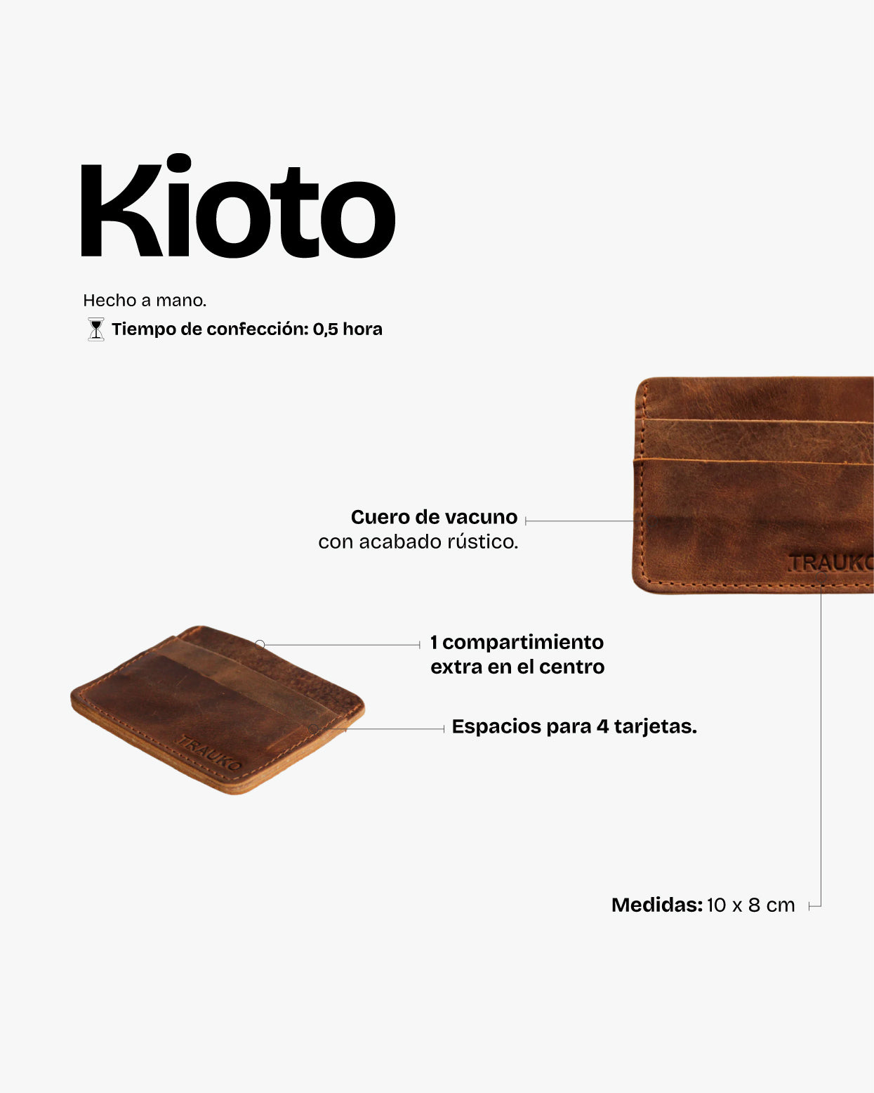Tarjetero Kioto Café - Trauko