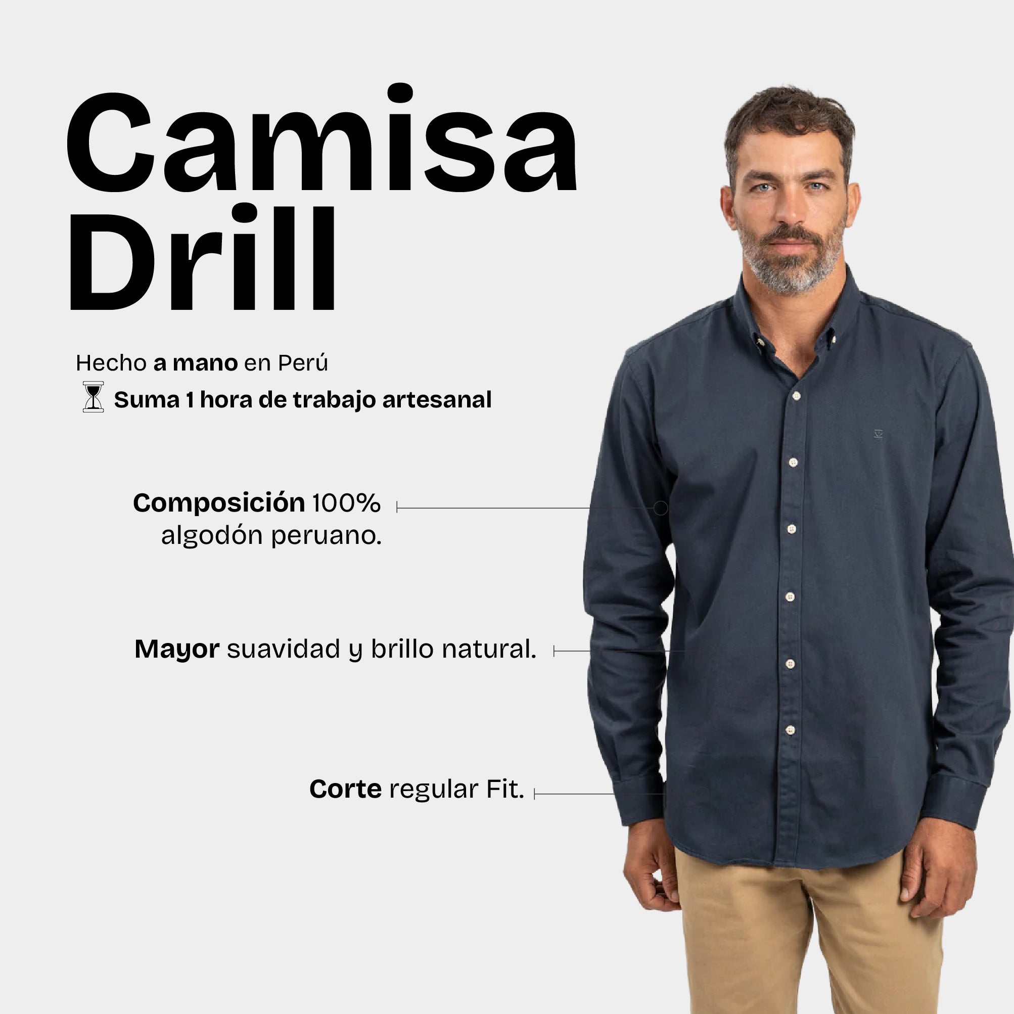 Camisa Drill Petróleo