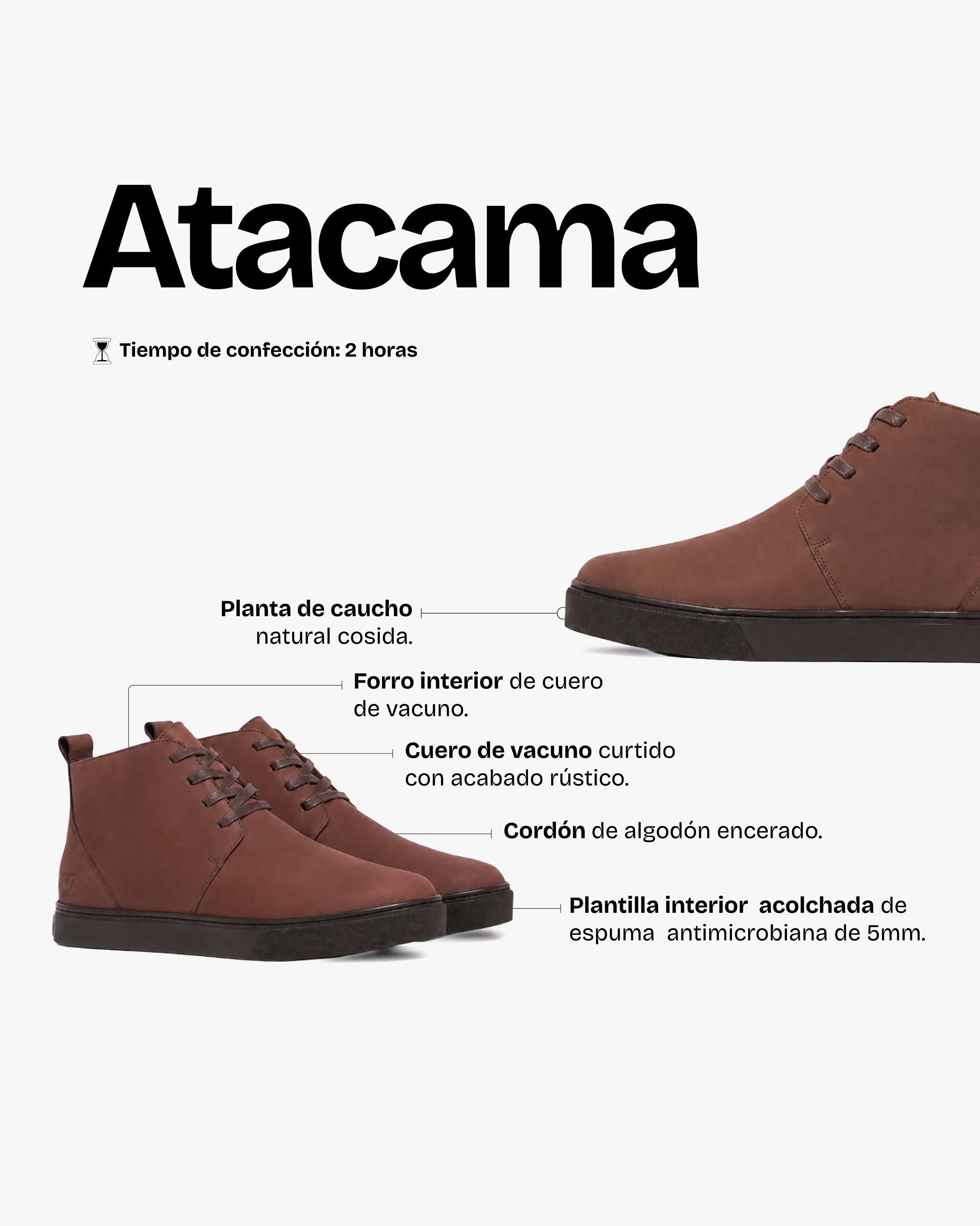 Zapatilla Hombre Atacama Moca