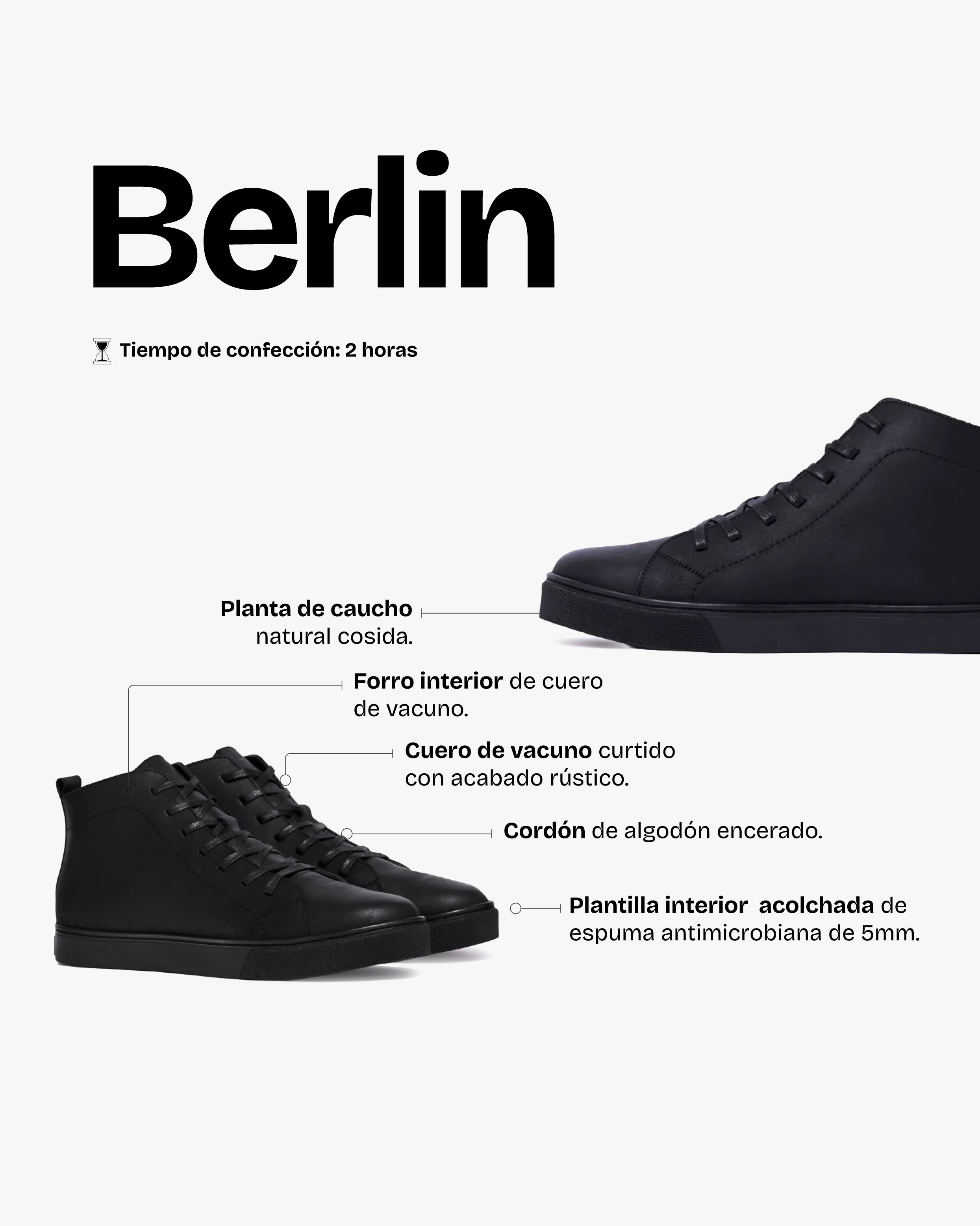 Zapatilla Hombre Berlin Negro