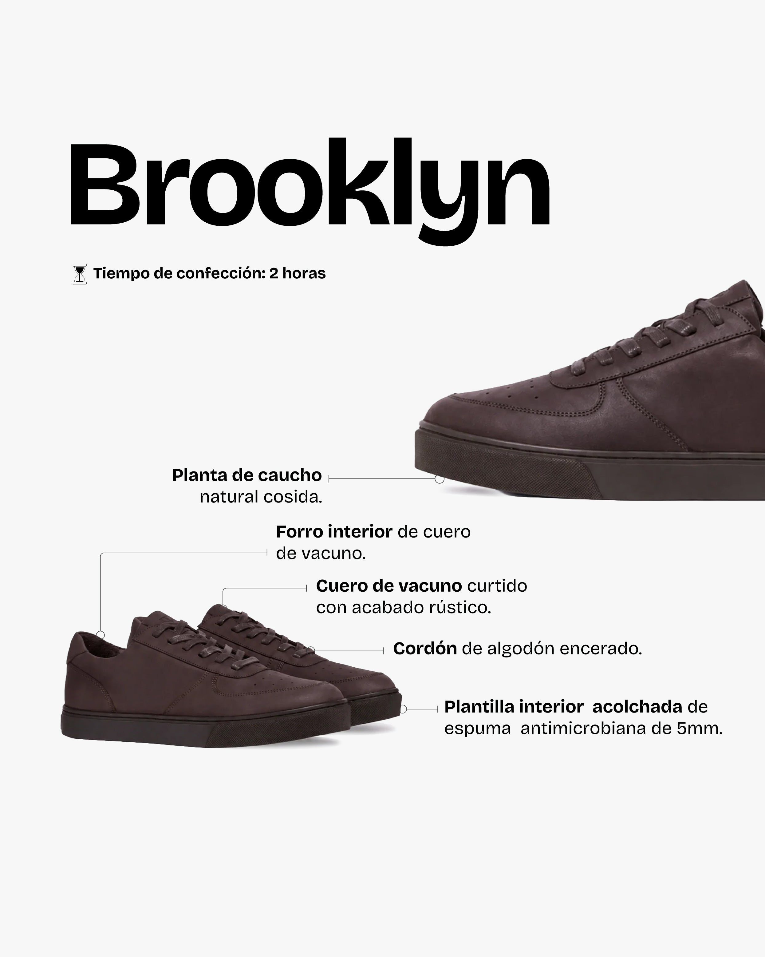 Zapatilla Hombre Brooklyn Chocolate