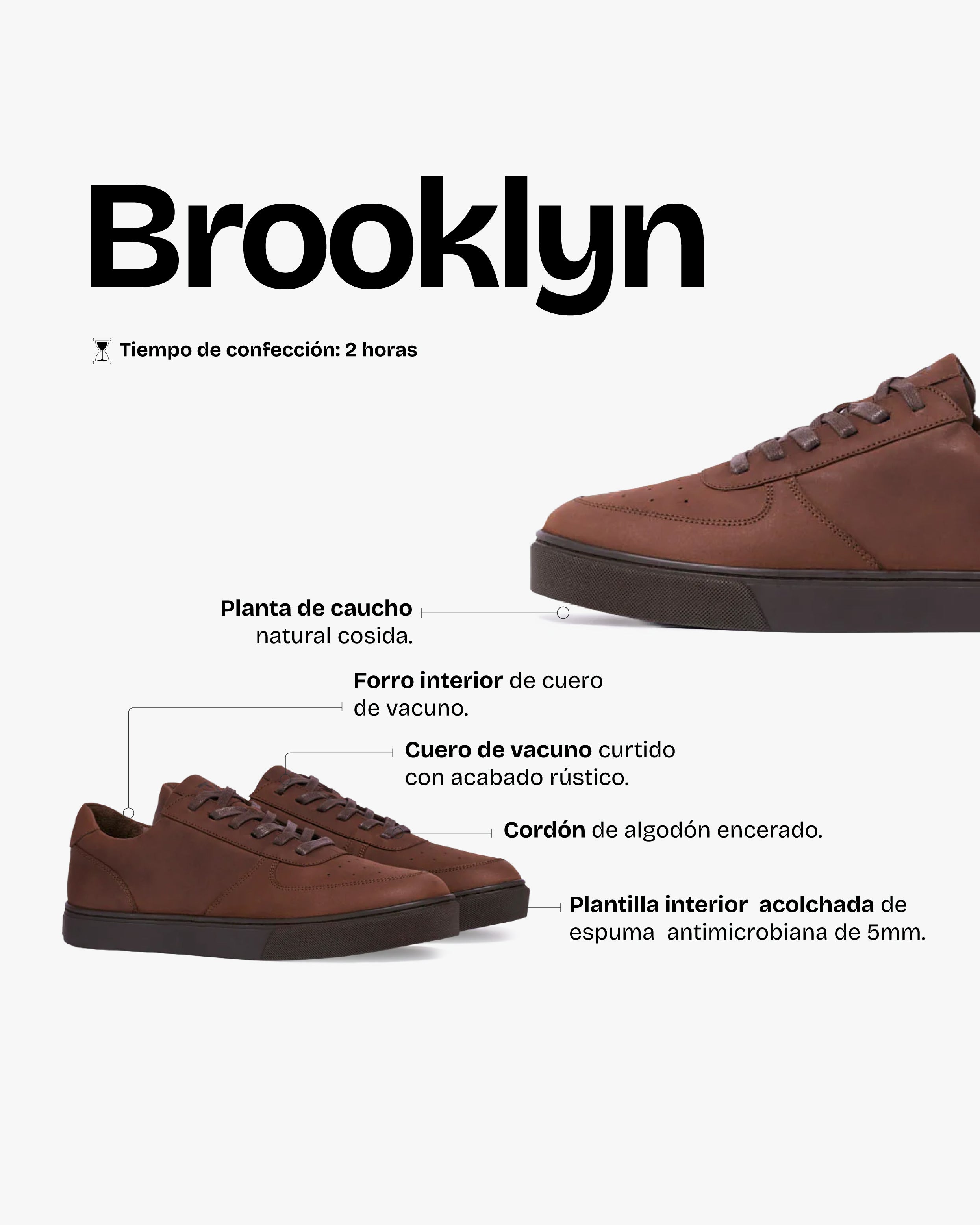 Zapatilla Hombre Brooklyn Moca