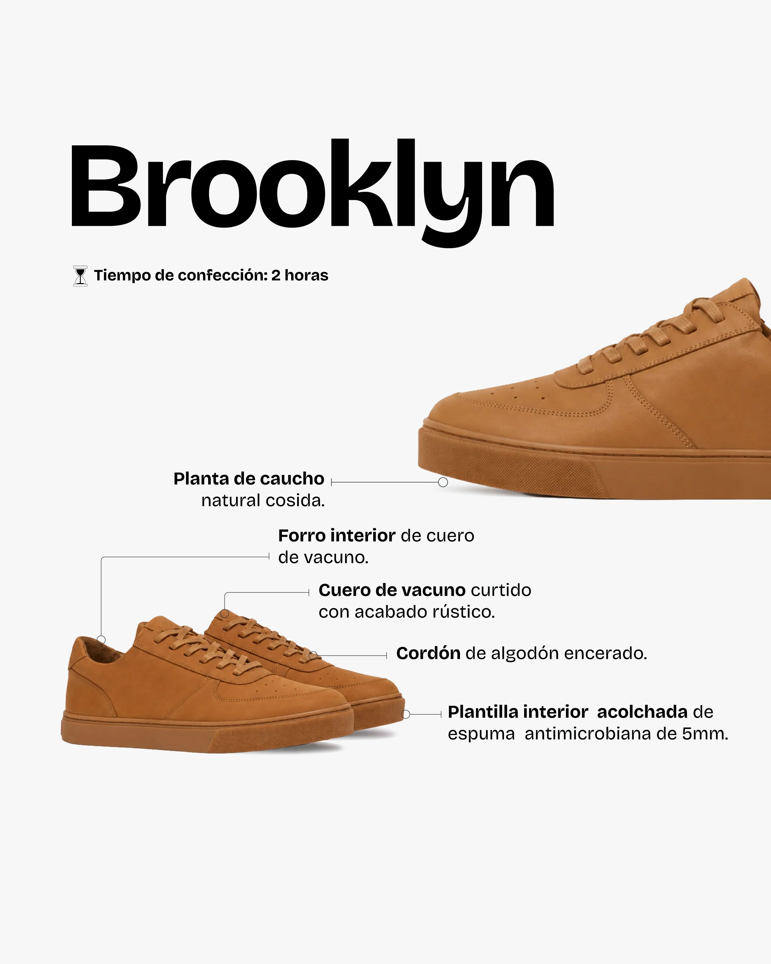 Zapatilla Hombre Brooklyn Toffee