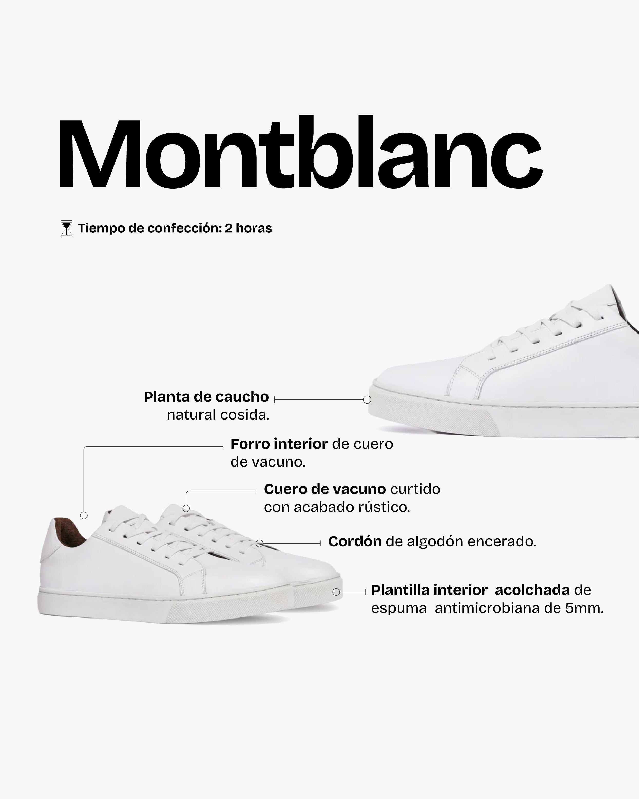 Zapatilla Hombre Montblanc Blanco