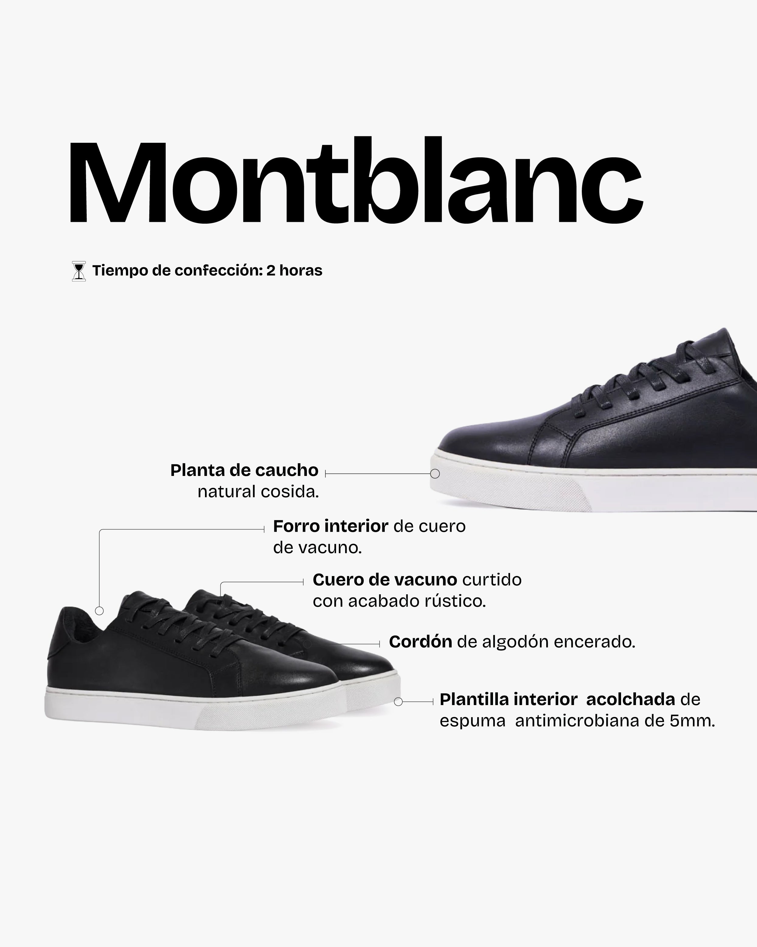 Zapatilla Hombre Montblanc Cromo
