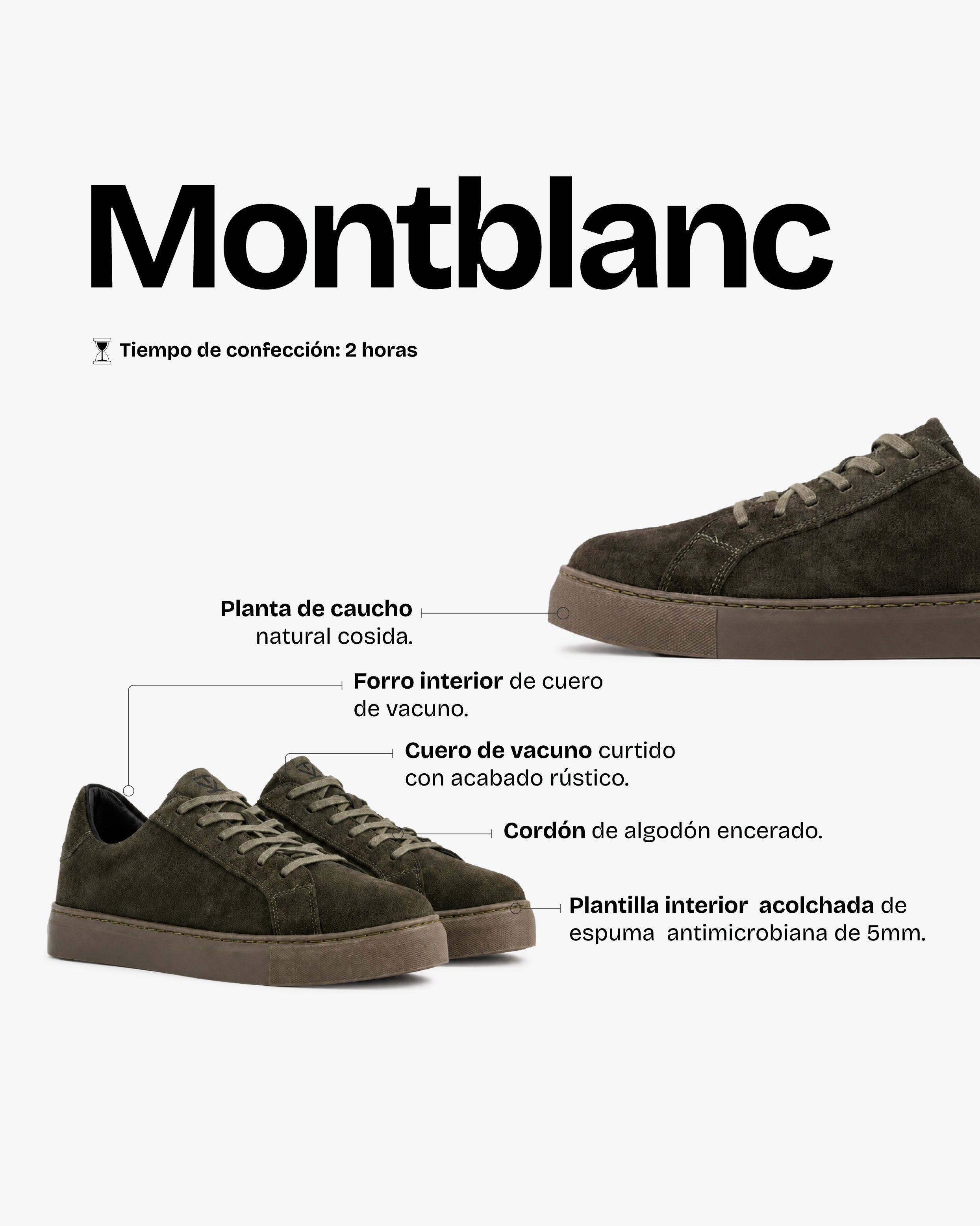 Zapatilla Hombre Montblanc Musgo