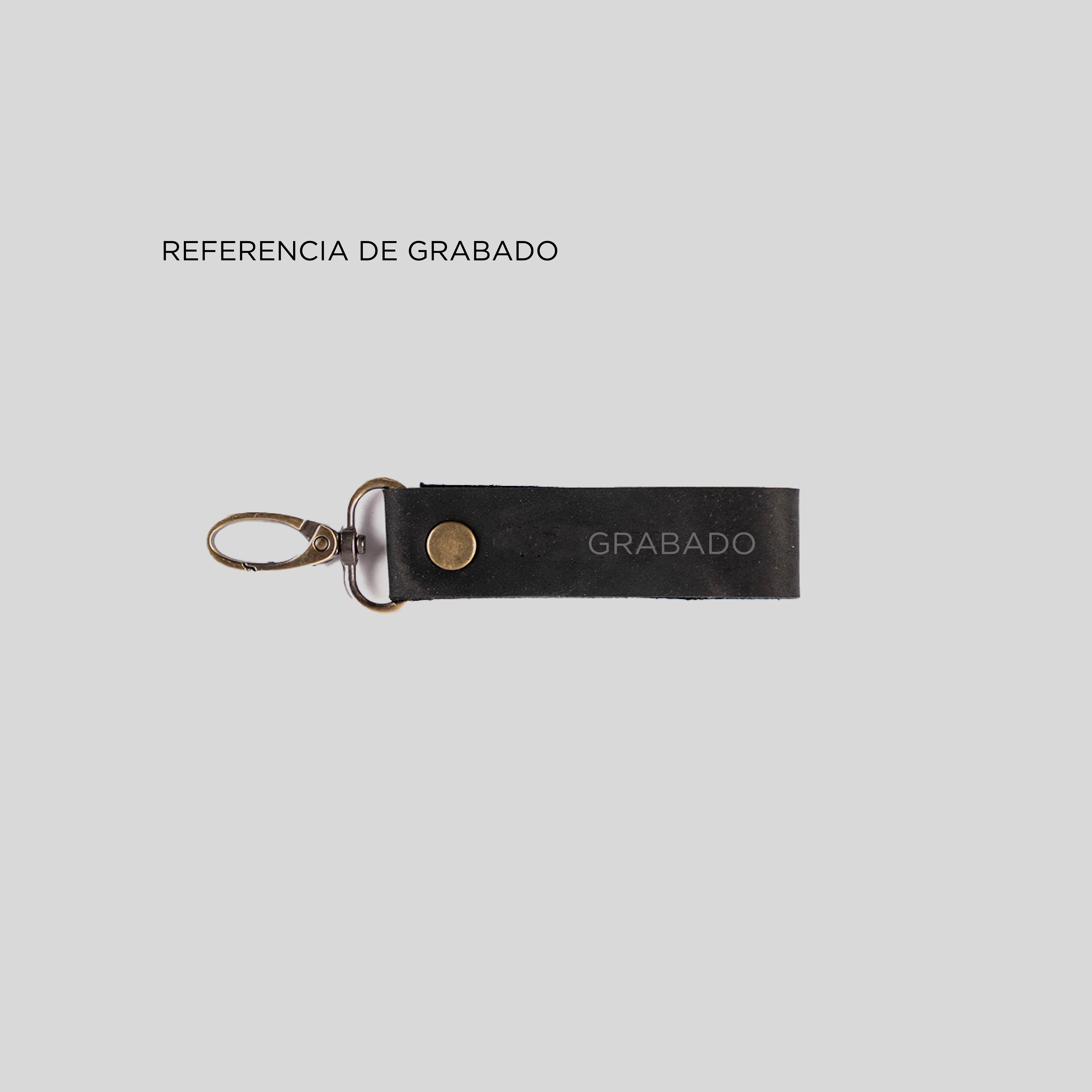Llavero de Cuero Negro - Trauko
