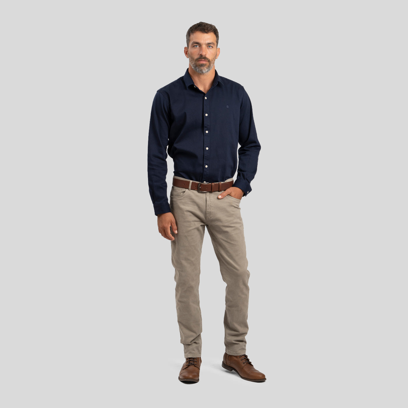 Pantalón Casual Beige
