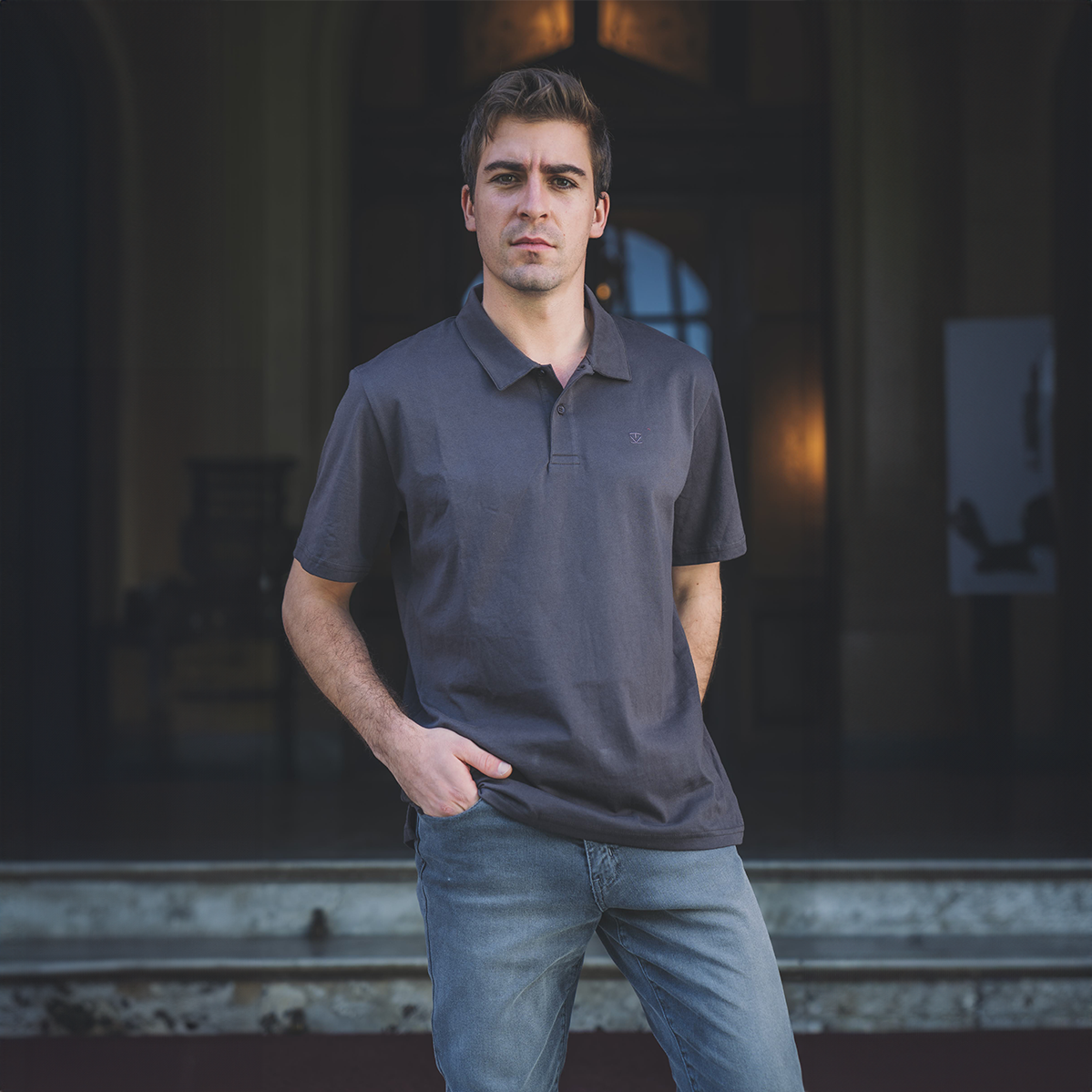 Polera Polo Black - Trauko