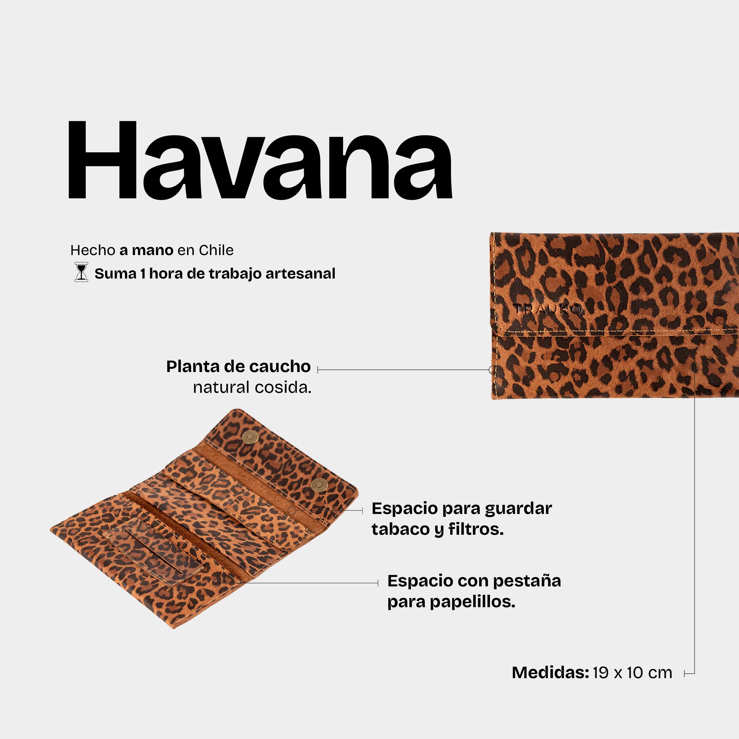 Tabaquera Havana Animal Print - Trauko