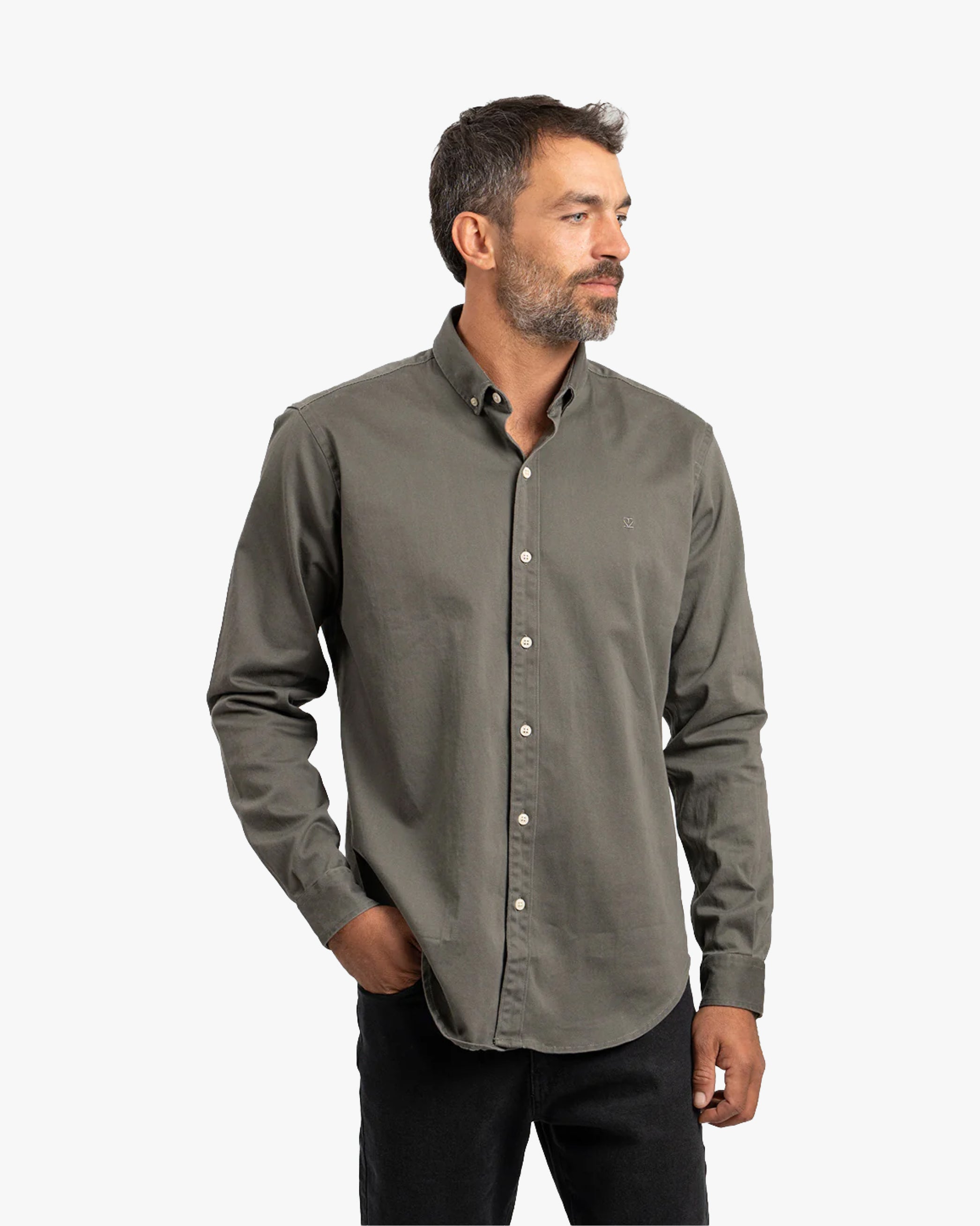 Camisa Drill Olivo - Trauko