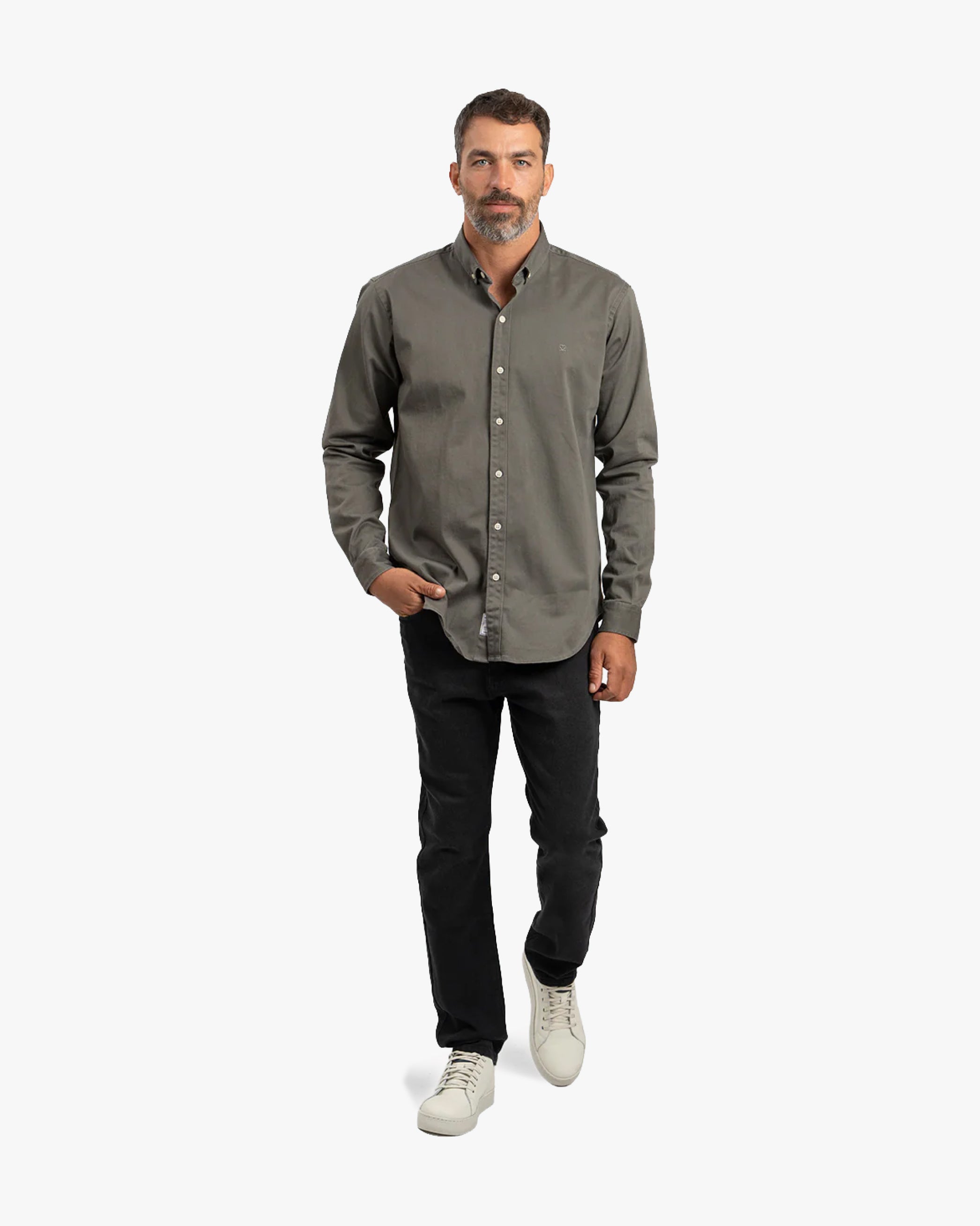 Camisa Drill Olivo - Trauko