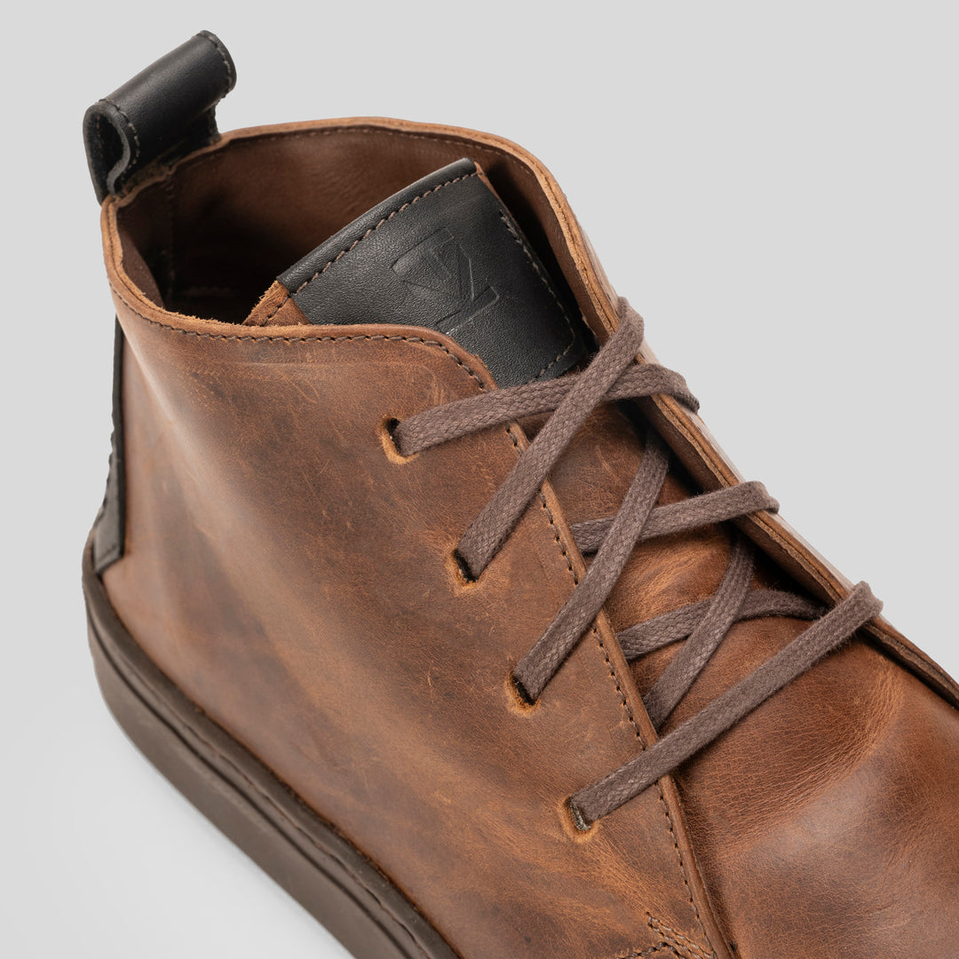 Zapatilla Hombre Lisbon Moca/Negro - Trauko