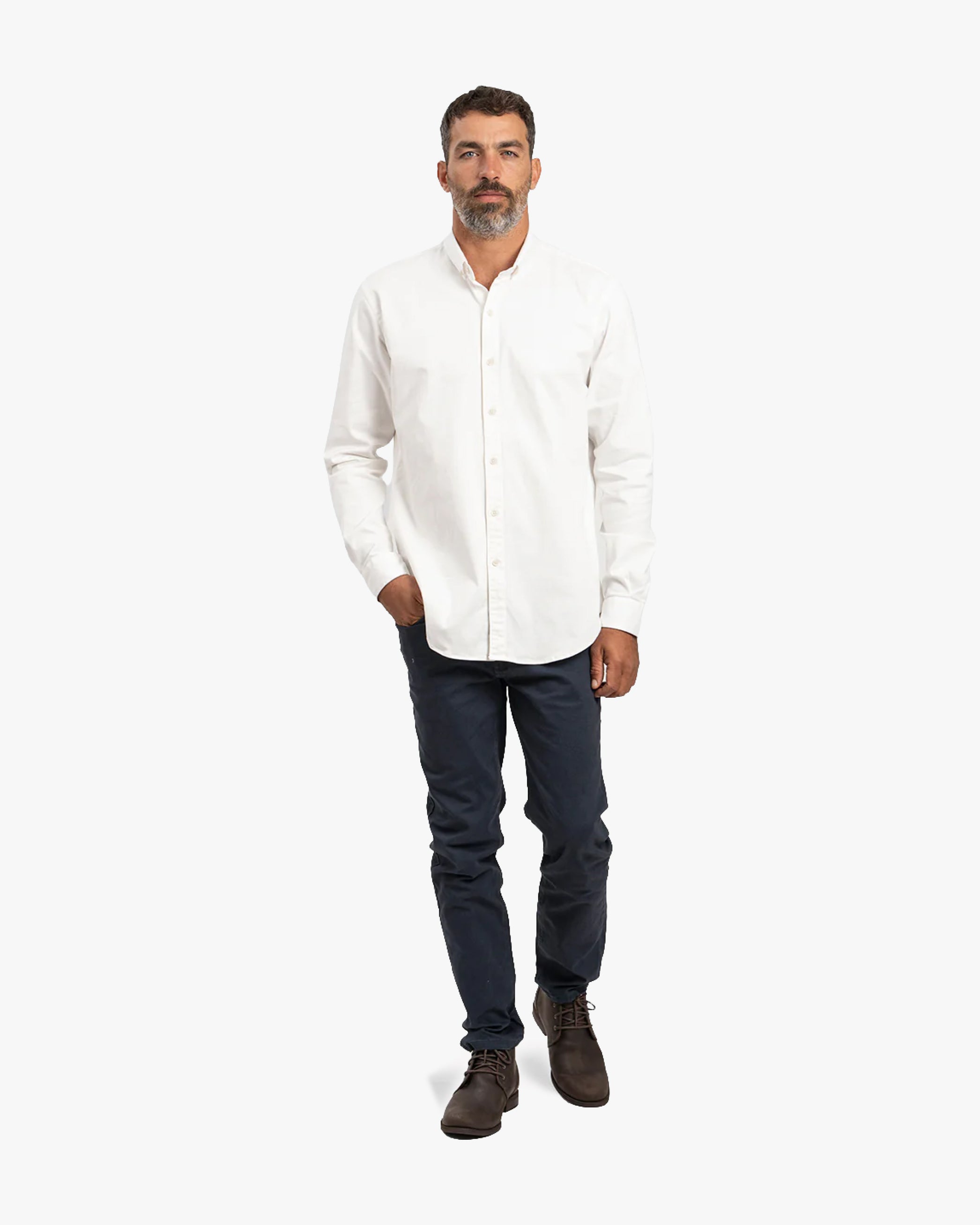 Camisa Drill Blanco - Trauko