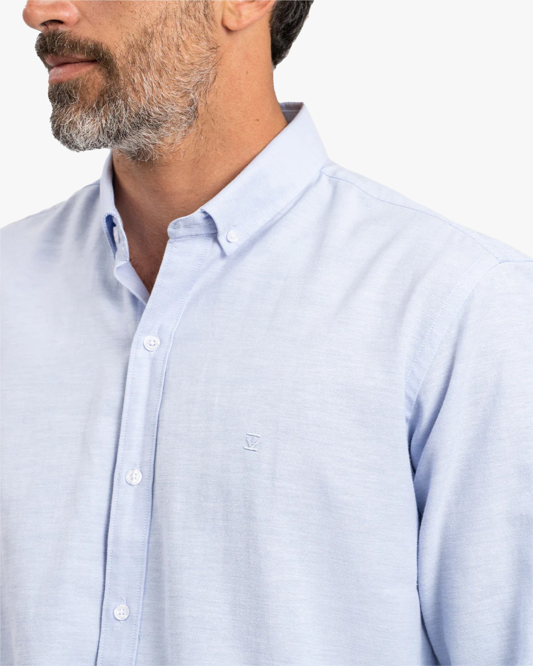 Camisa Oxford Celeste - Trauko