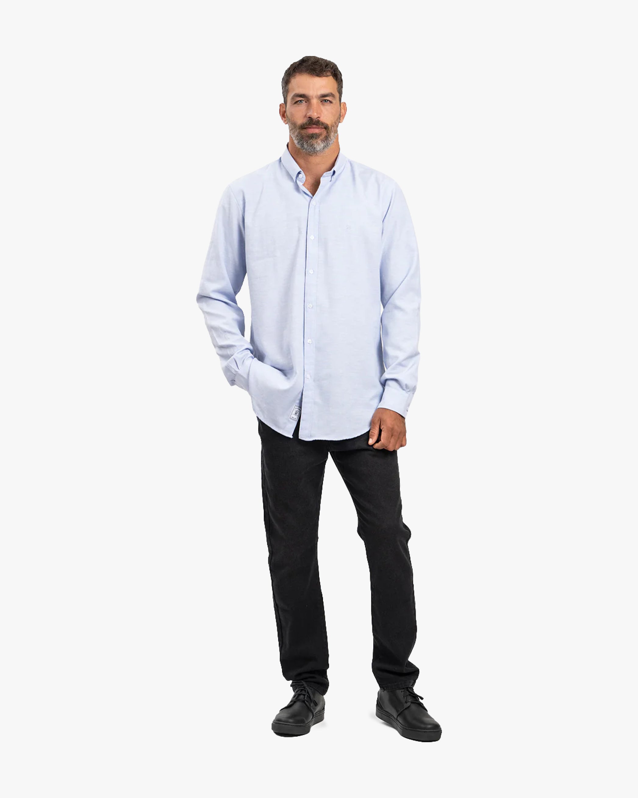 Camisa Oxford Celeste - Trauko