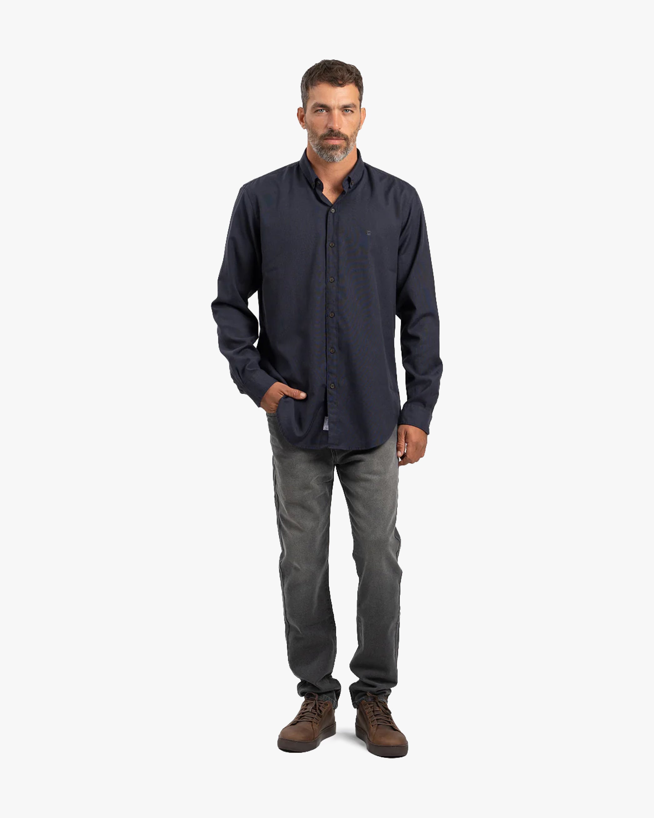 Camisa Oxford Navy - Trauko