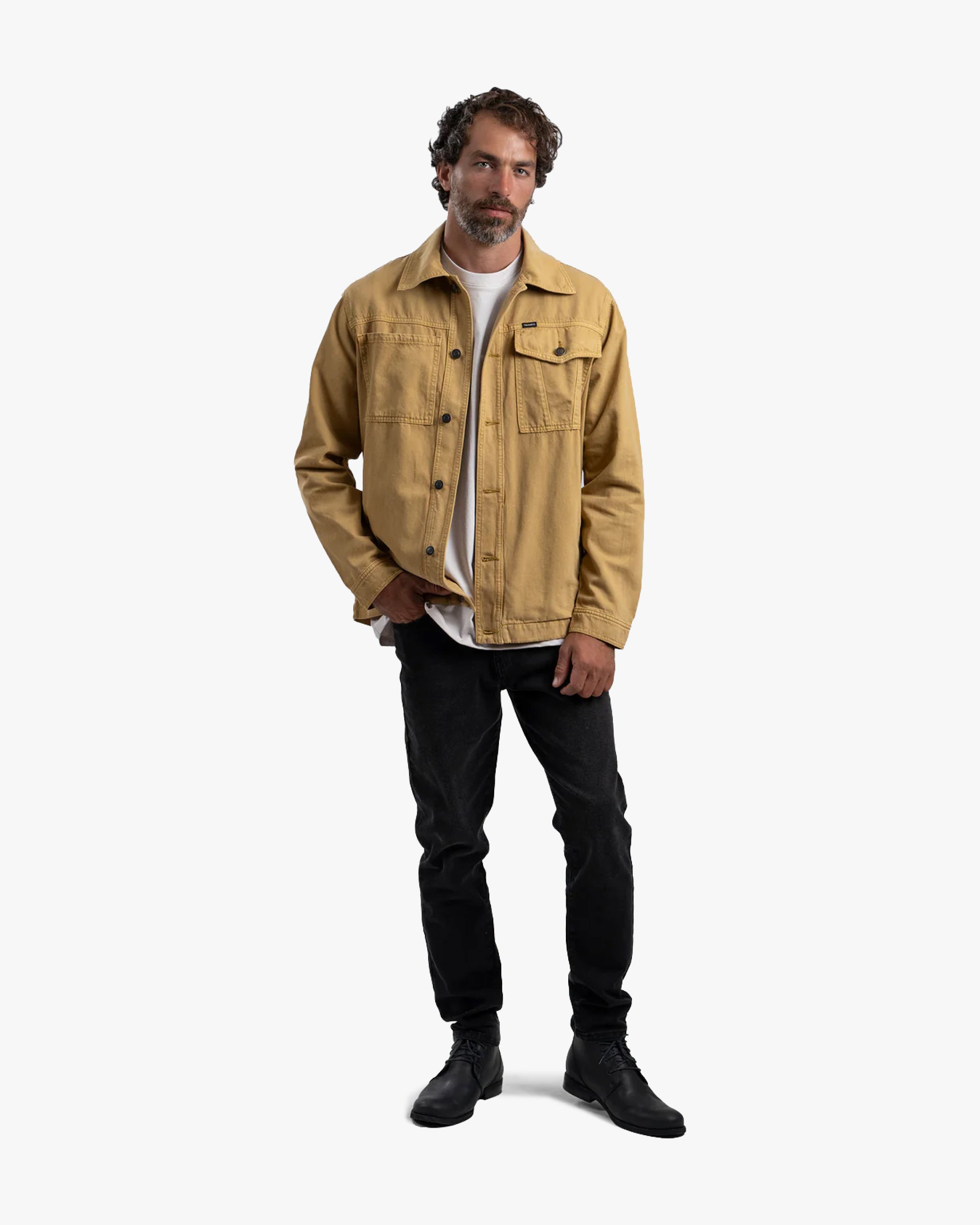 Chaqueta Drill Mostaza - Trauko