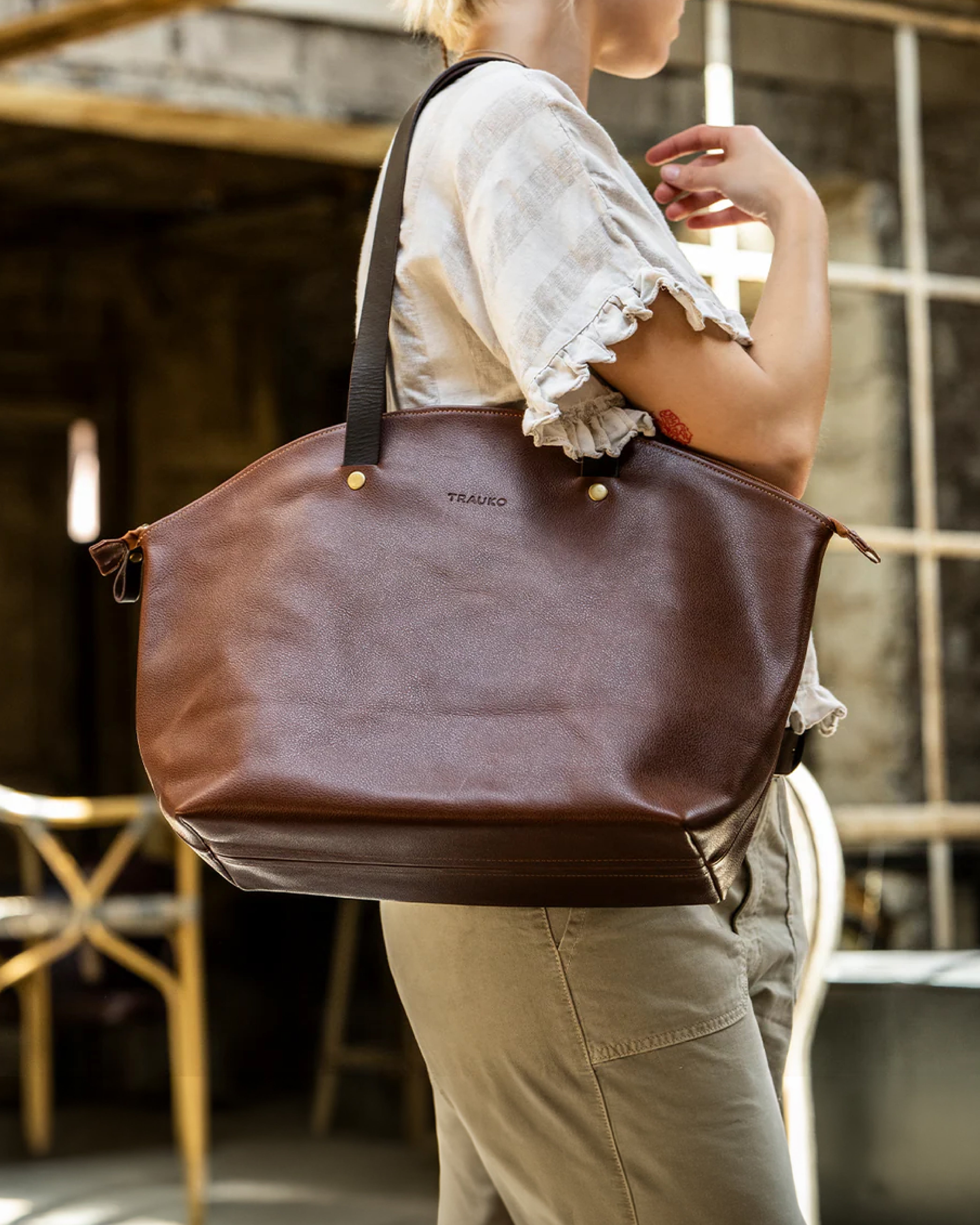 Cartera Capri Castaño