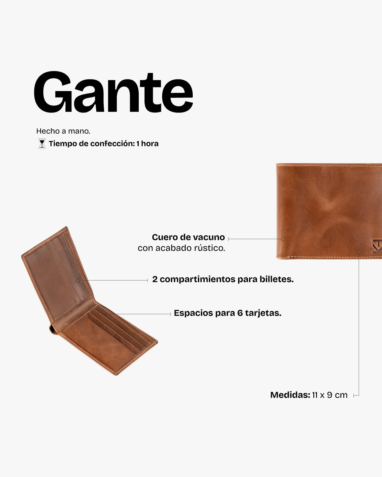 Billetera Gante Café - Trauko