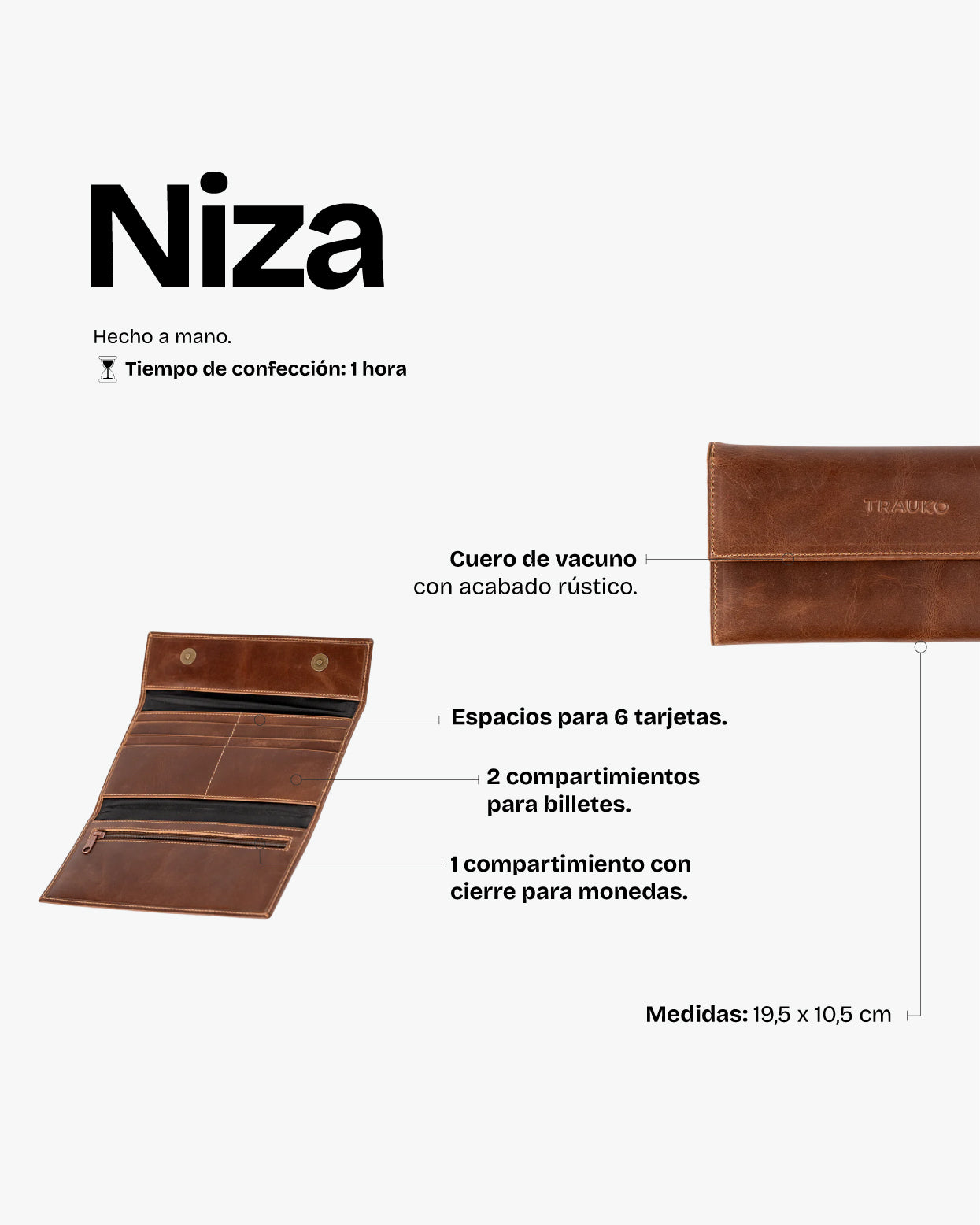 Billetera Niza Café - Trauko