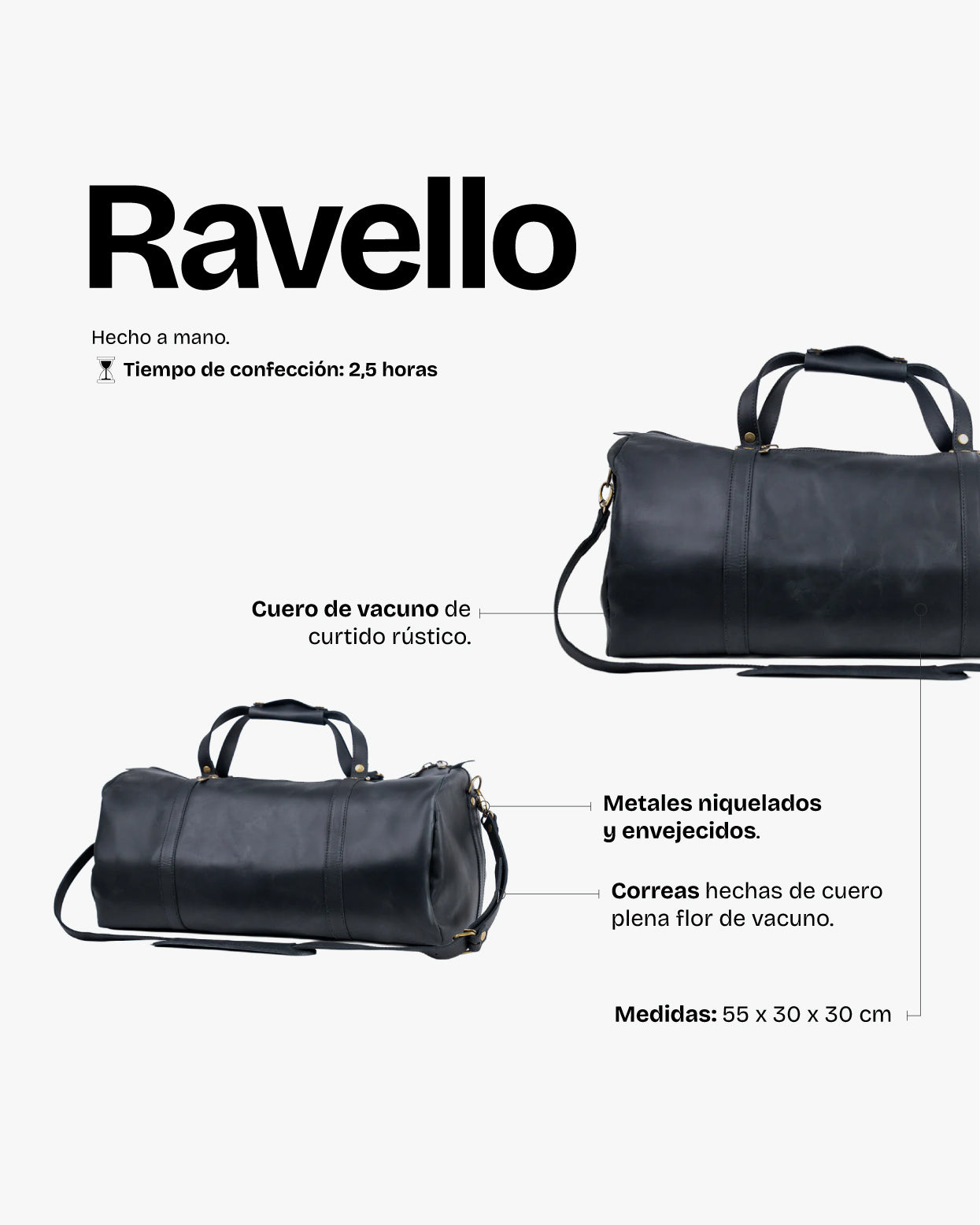 Bolso Ravello Negro - Trauko
