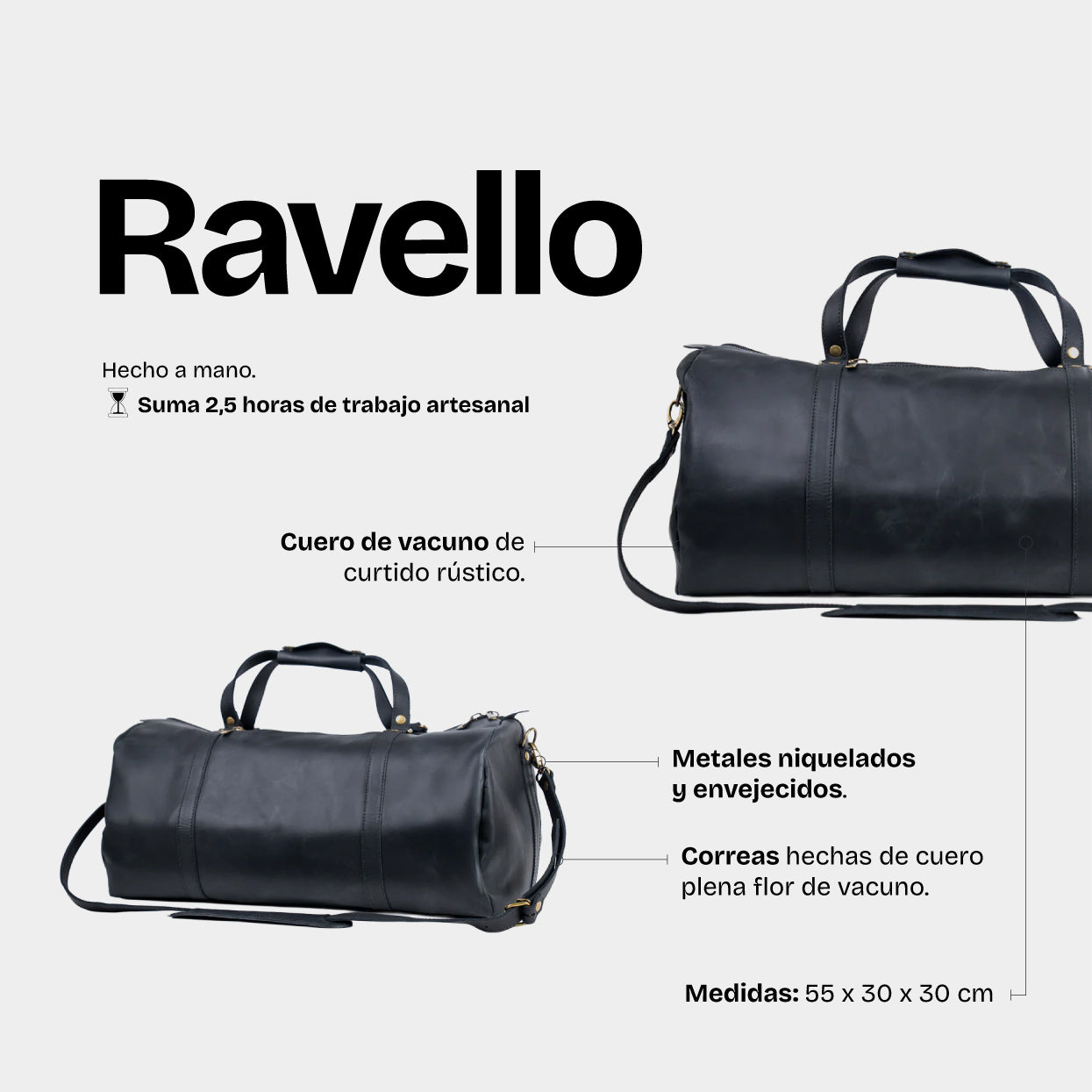 Bolso Ravello Negro - Trauko