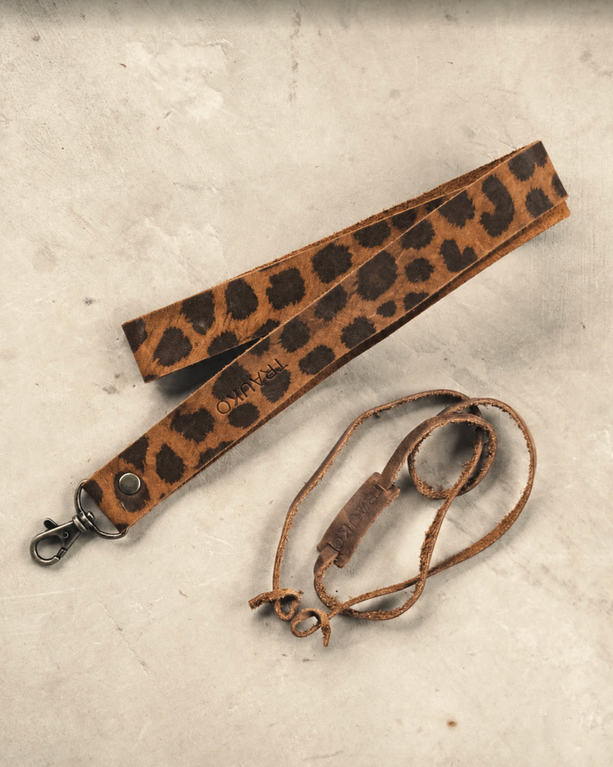 Lanyard de Cuero Animal Print - Trauko