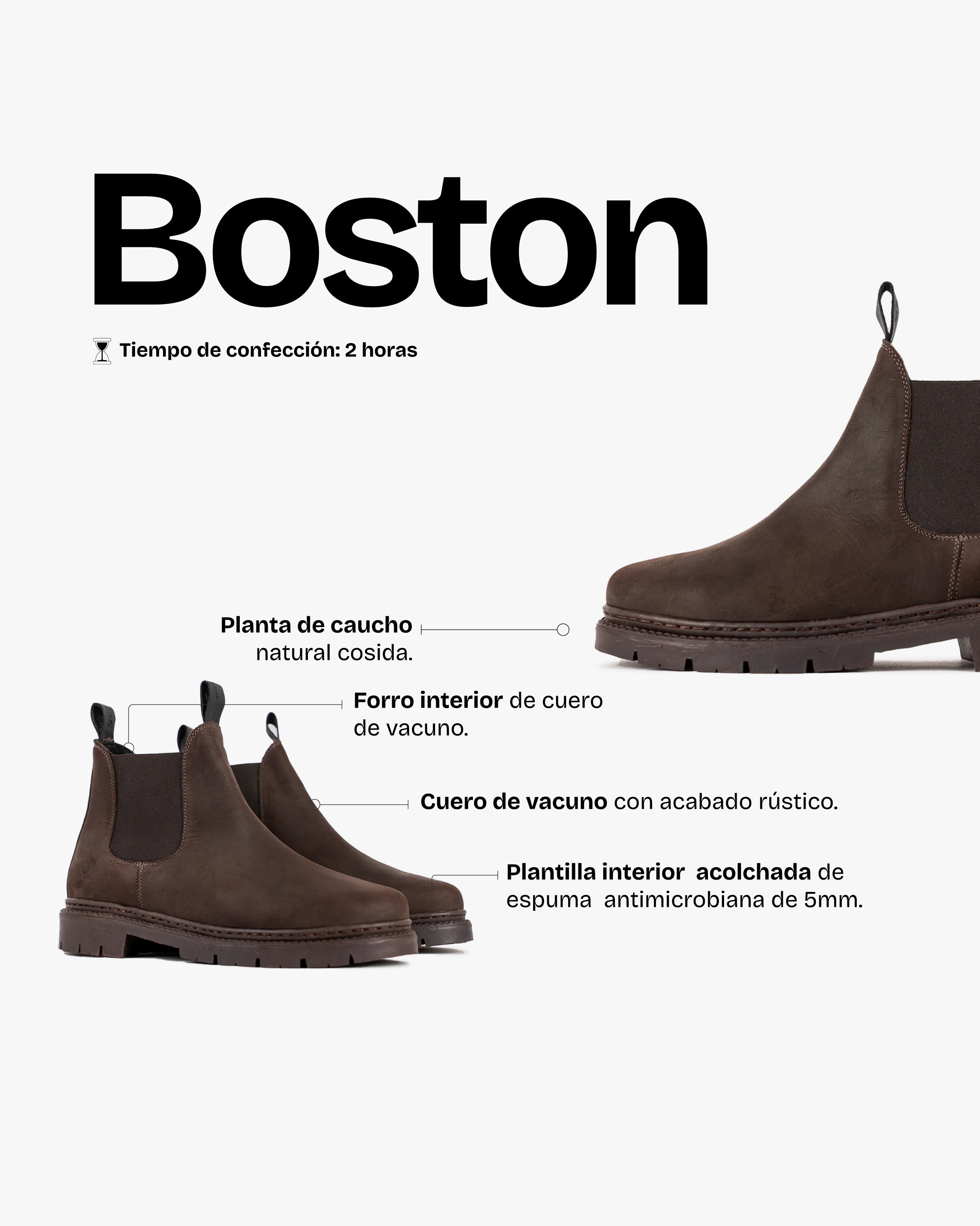 Botín Hombre Boston Chocolate