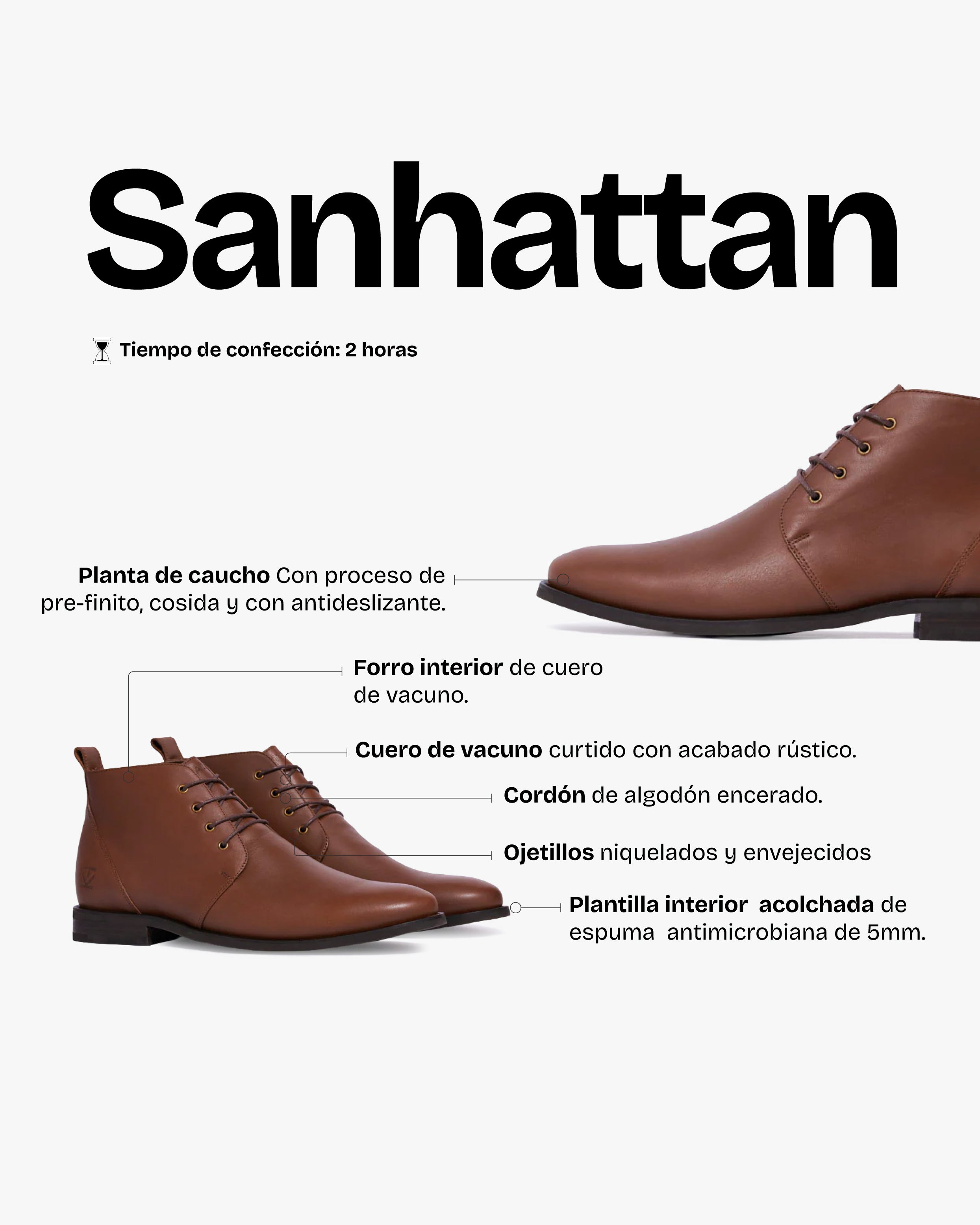 Botín Hombre Sanhattan Camel