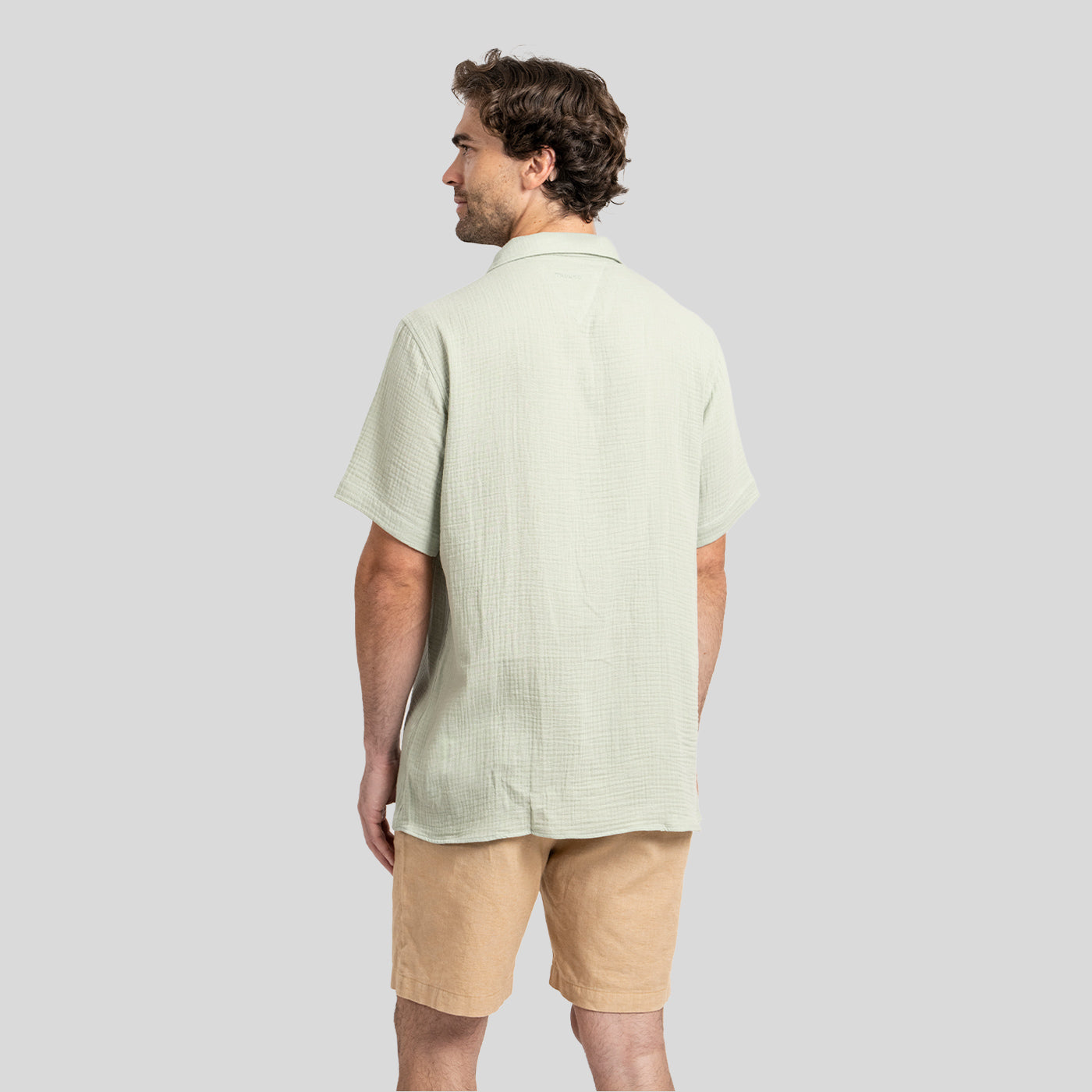 Camisa Waffler Corta Pistacho