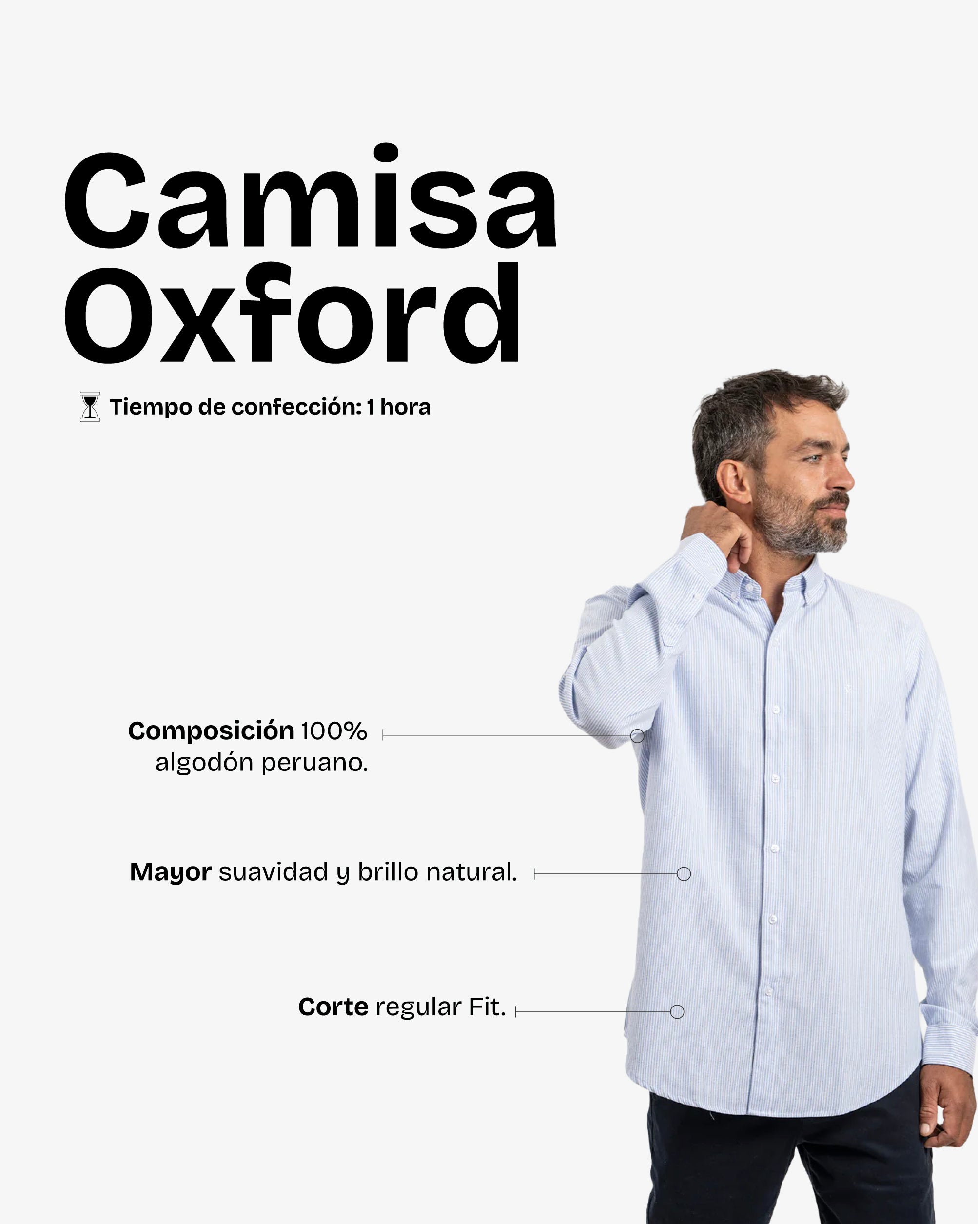 Camisa Oxford Rayas