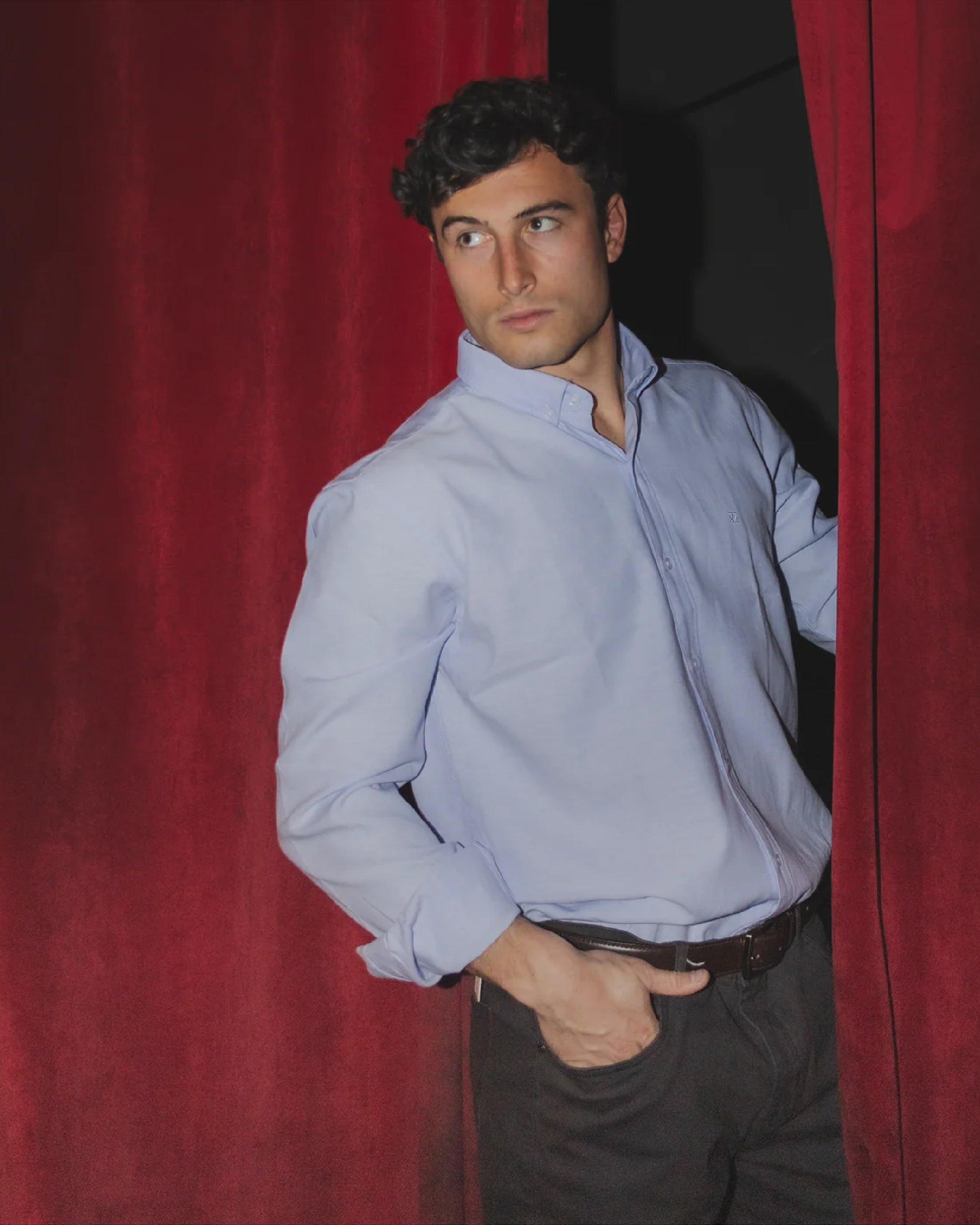 Camisa Oxford Celeste - Trauko
