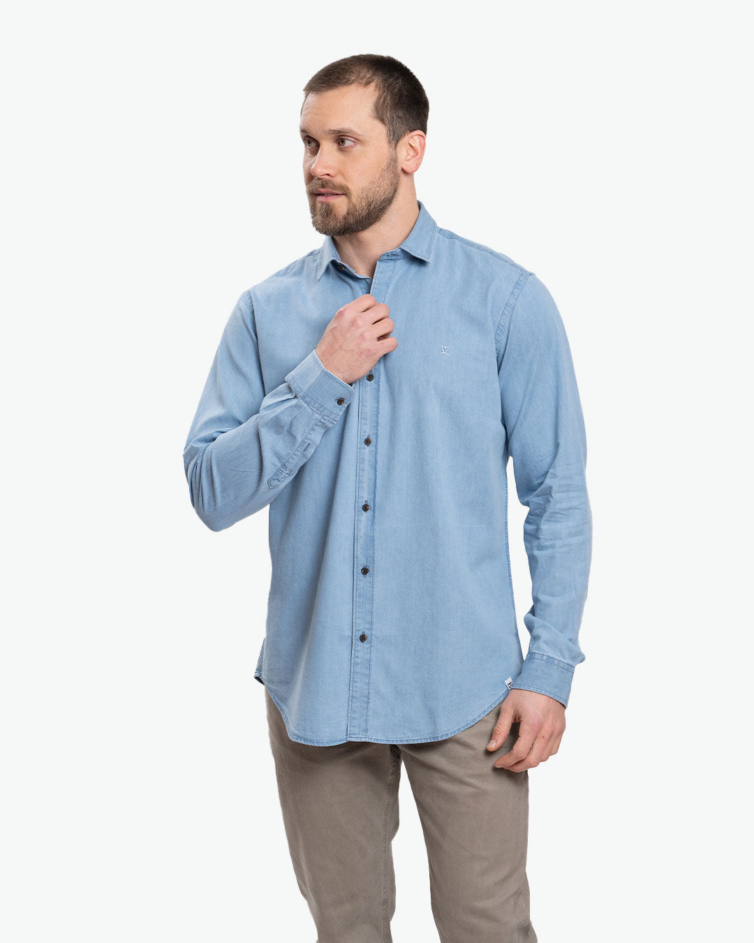 Camisa Denim Celeste