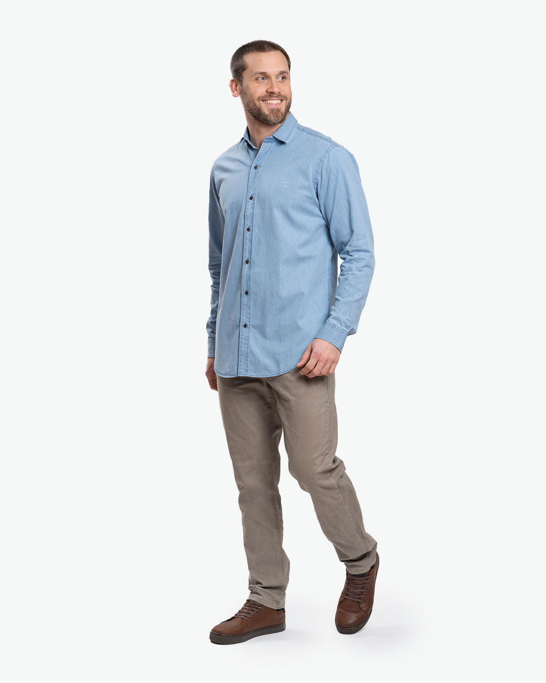Camisa Denim Celeste