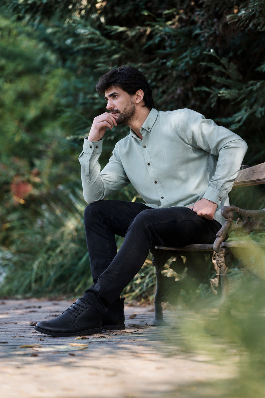 Camisa Denim Olivo