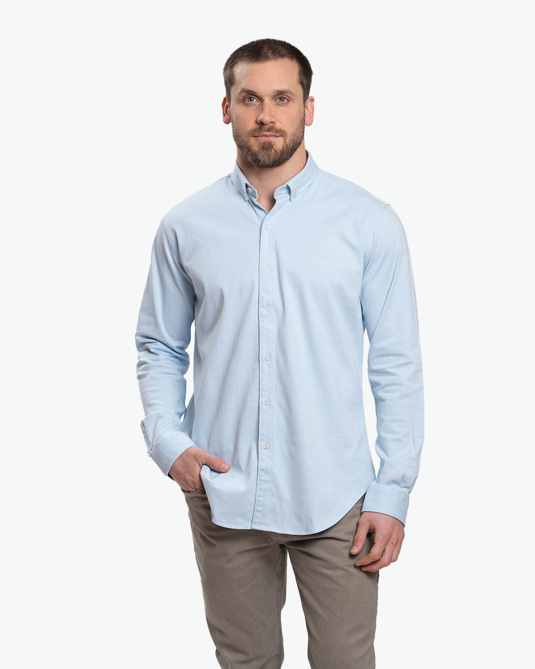 Camisa Drill Celeste