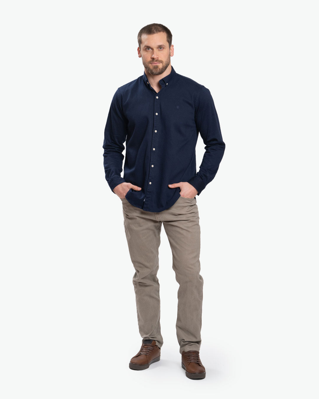Camisa Drill Navy