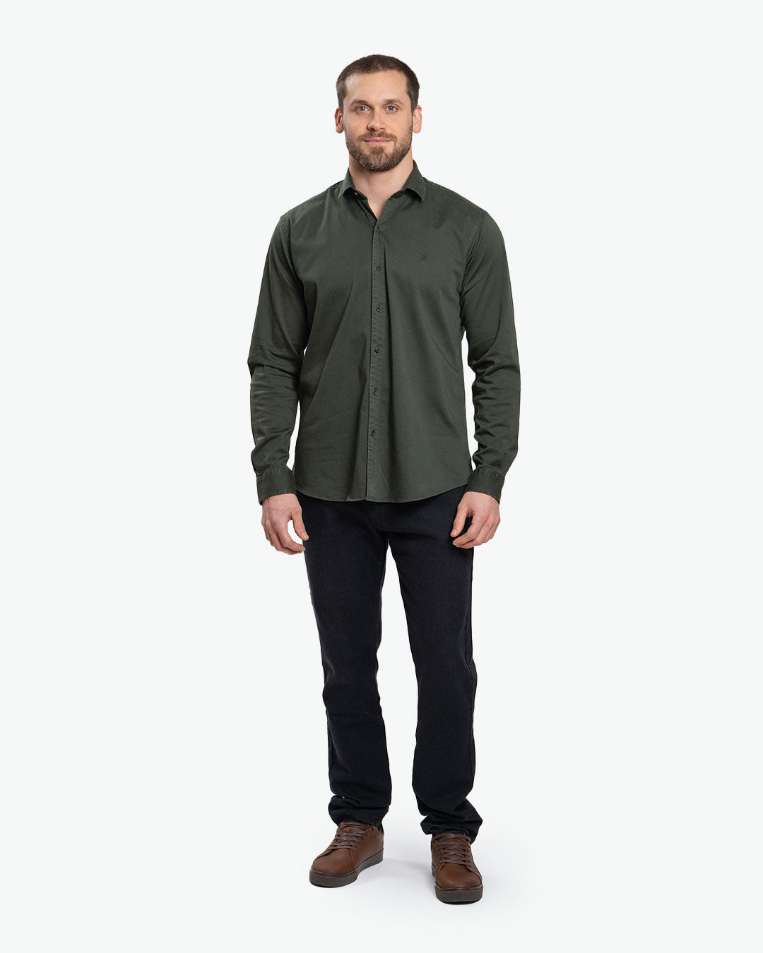 Camisa Drill Olivo