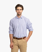 Camisa Vestir Líneas Azul - Trauko