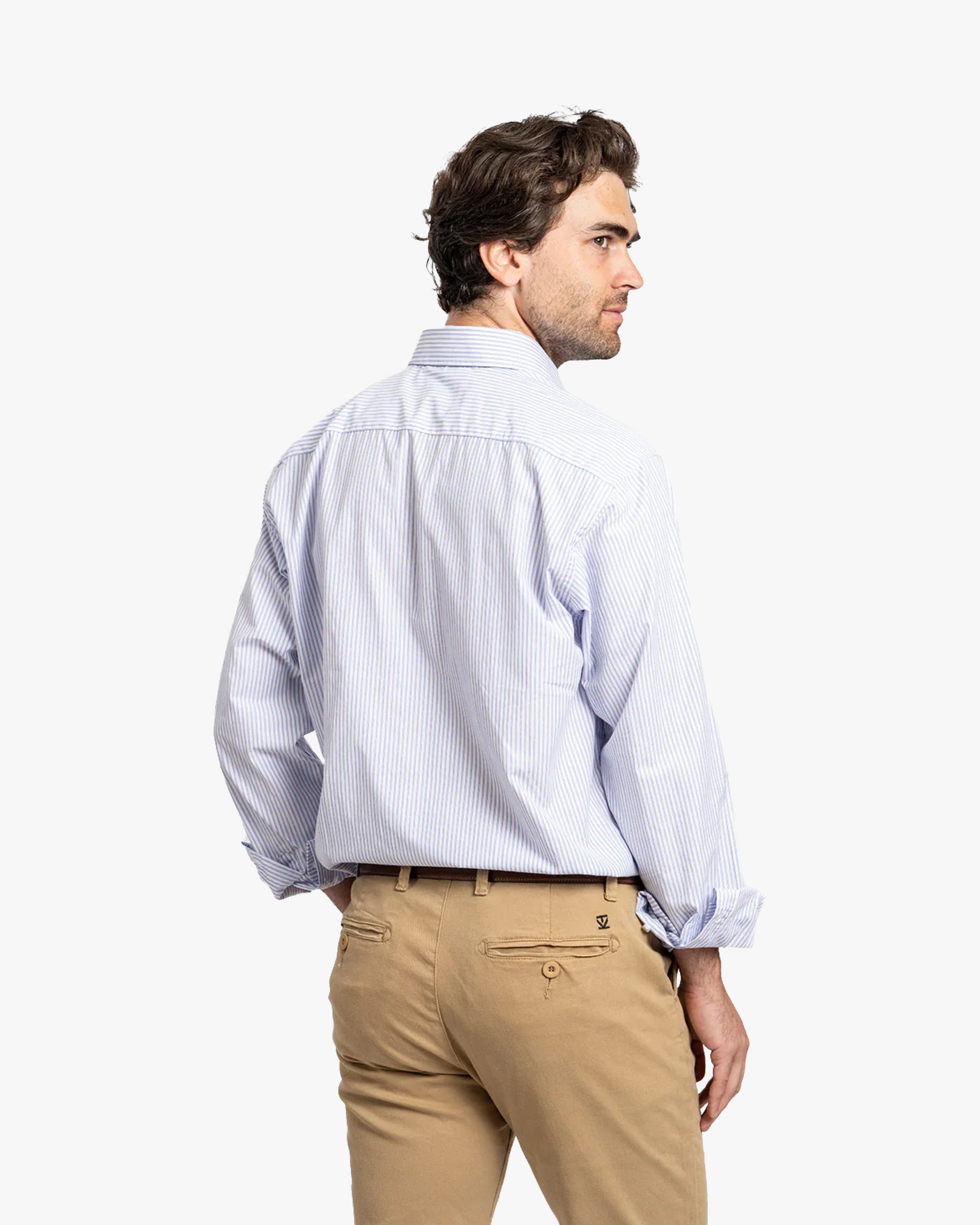 Camisa Vestir Rayas Blanco