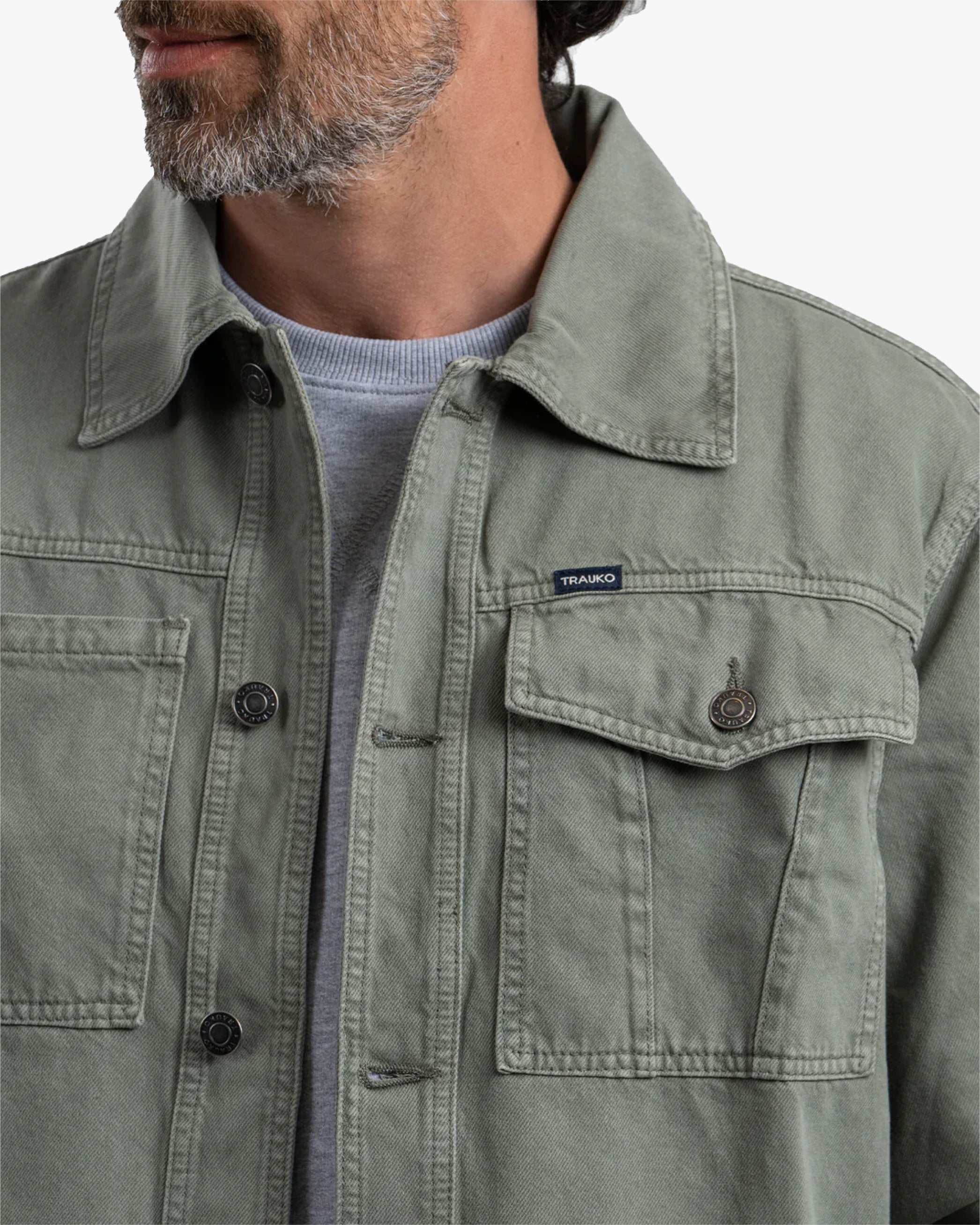 Chaqueta Drill Olive - Trauko
