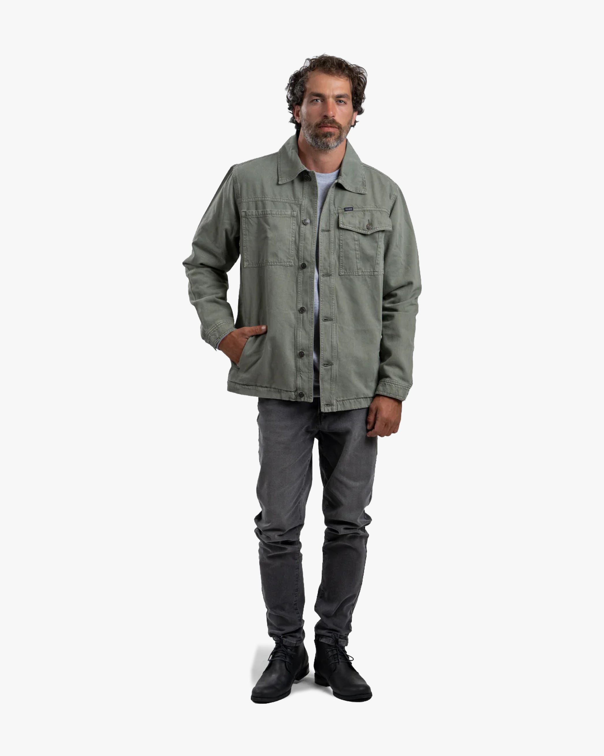 Chaqueta Drill Olive - Trauko