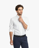 Camisa Vestir Liso Blanco - Trauko