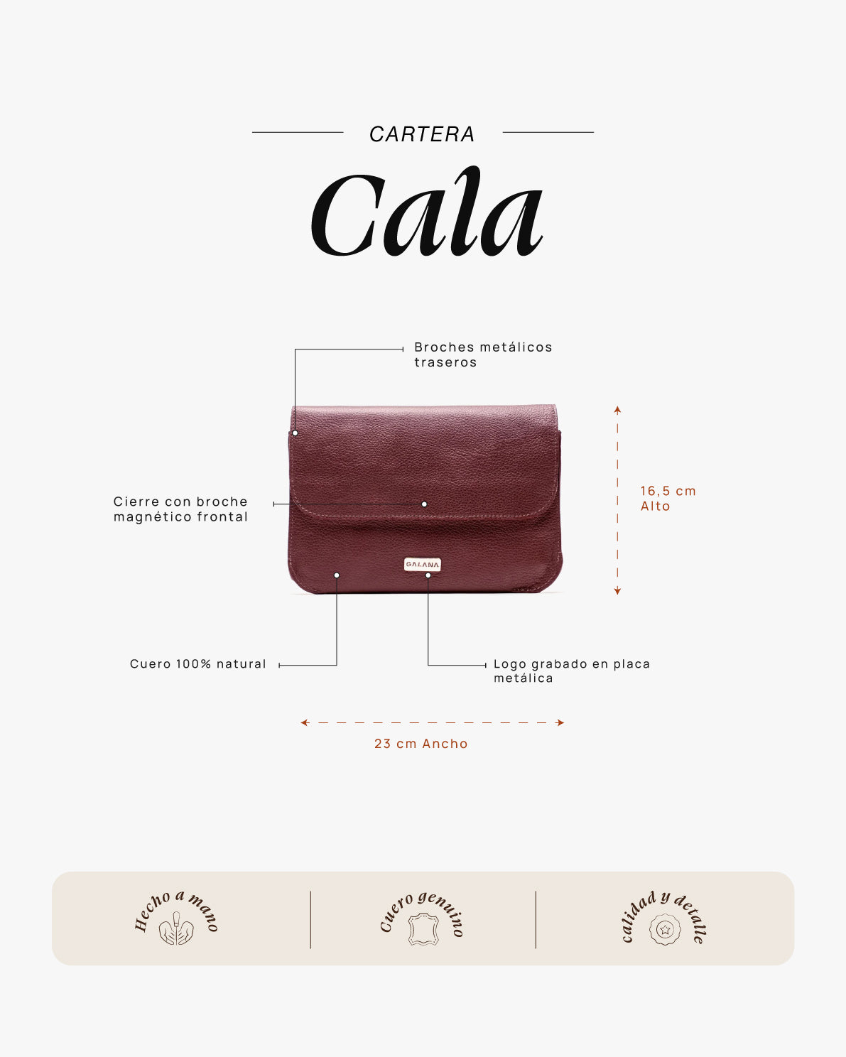 Cartera Cala Cherry - Galana